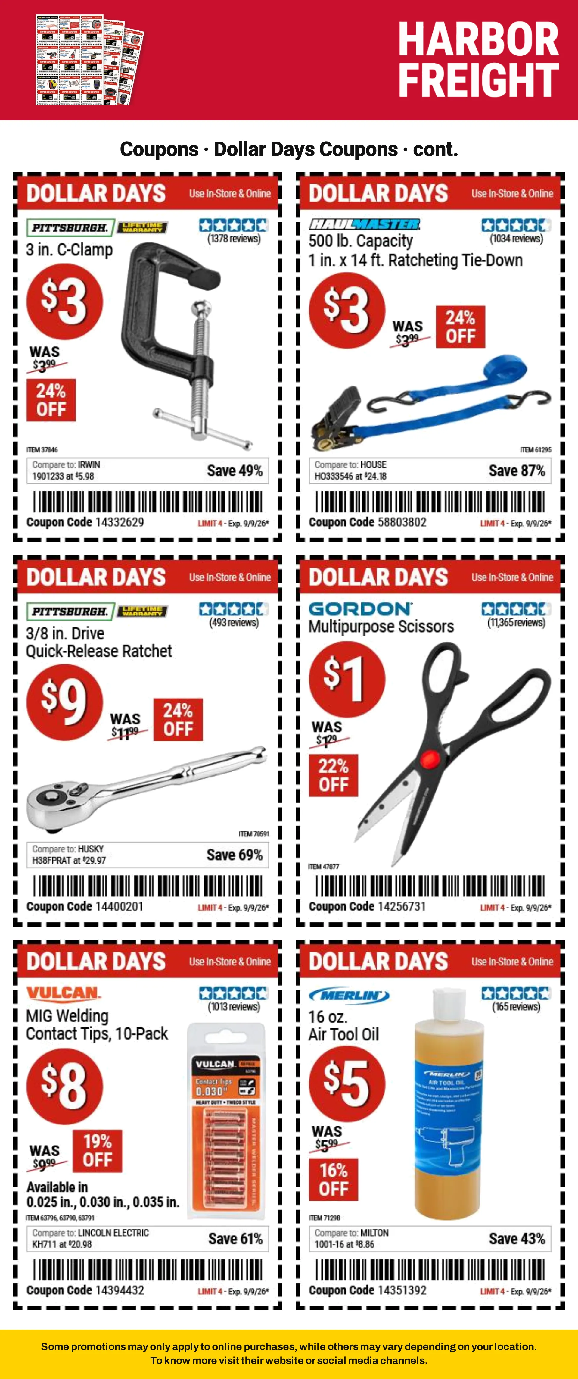 Weekly ad Harbor Freight - 2026-09-01 from September 1 to September 10 2026 - Page 17