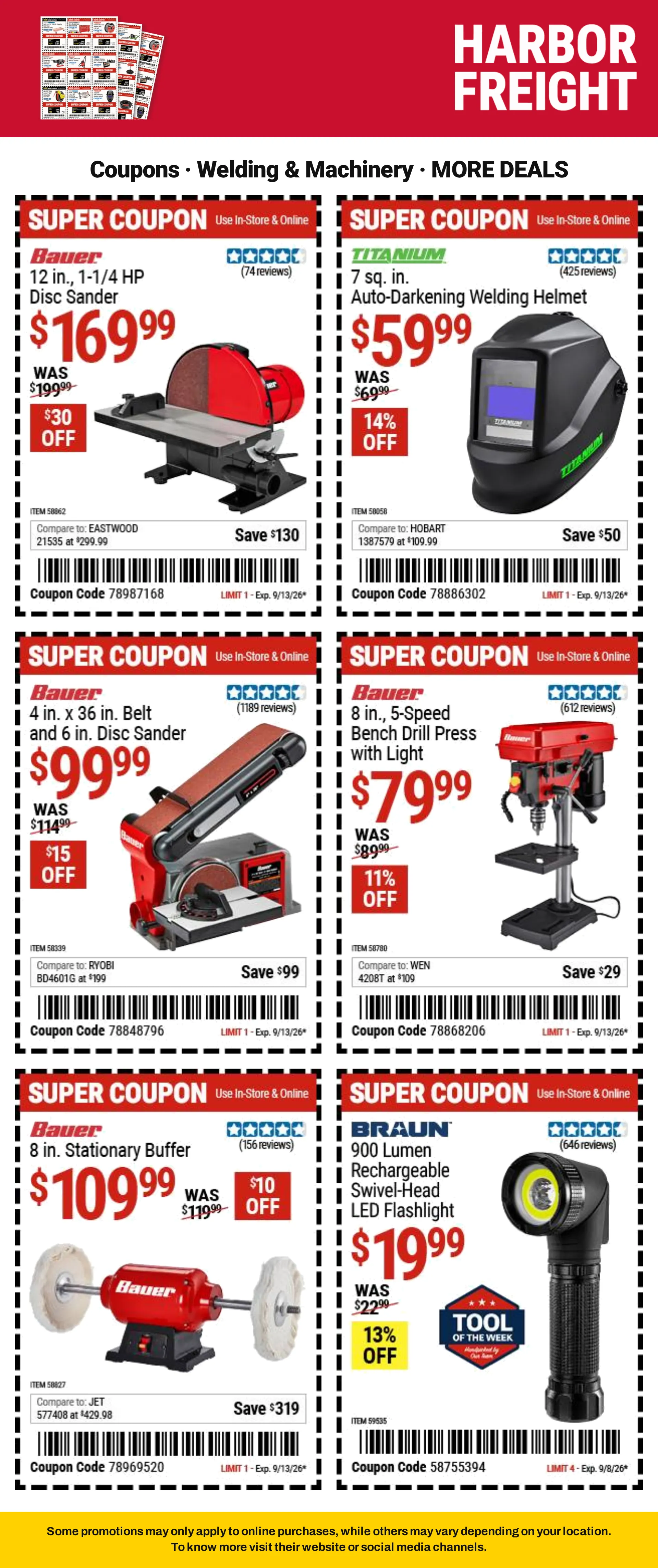 Weekly ad Harbor Freight — Catálogo 1 — 2026-09-08 from September 8 to September 13 2026 - Page 18
