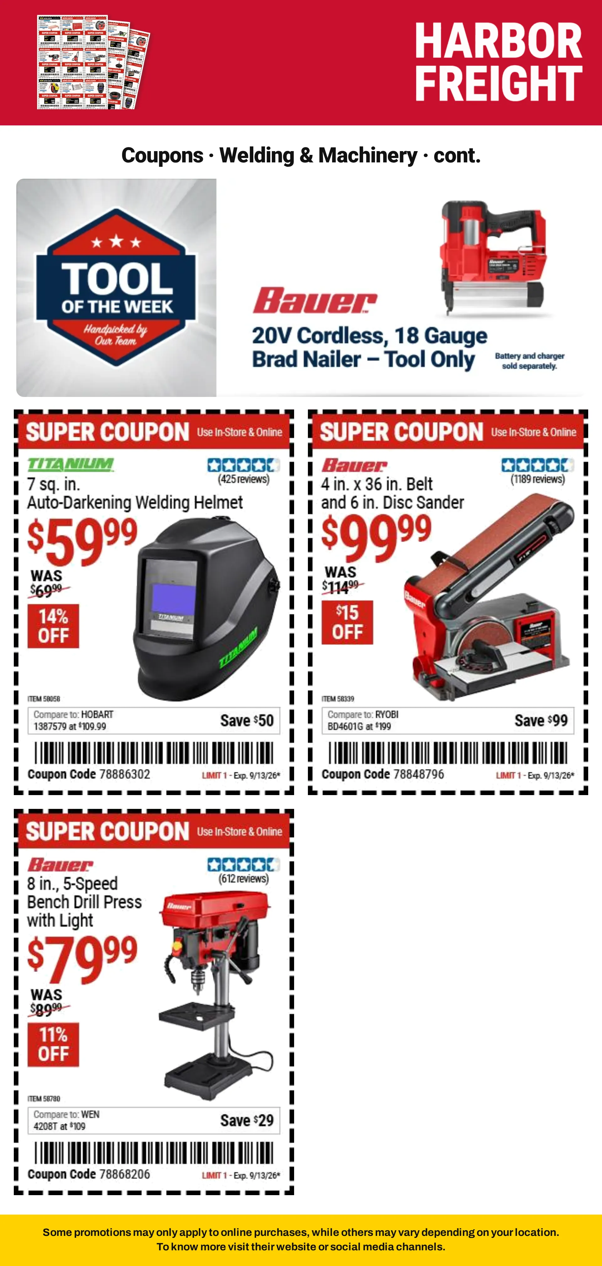 Weekly ad Harbor Freight - 2026-09-01 from September 1 to September 10 2026 - Page 18