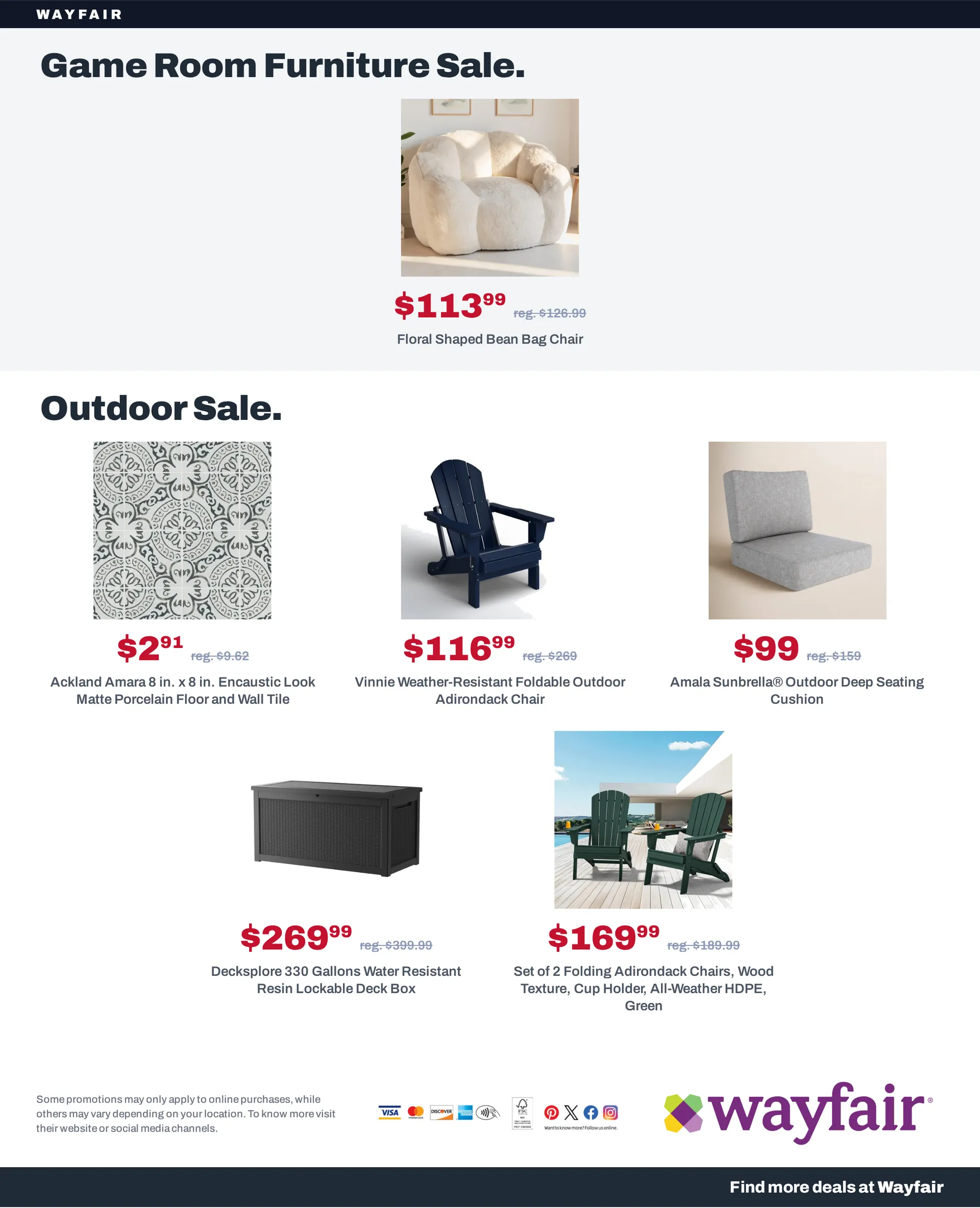 Weekly promotion Wayfair — 2026-10-16 spanning from October 16 to October 30 2026 - Page 18 for Catalogue 365