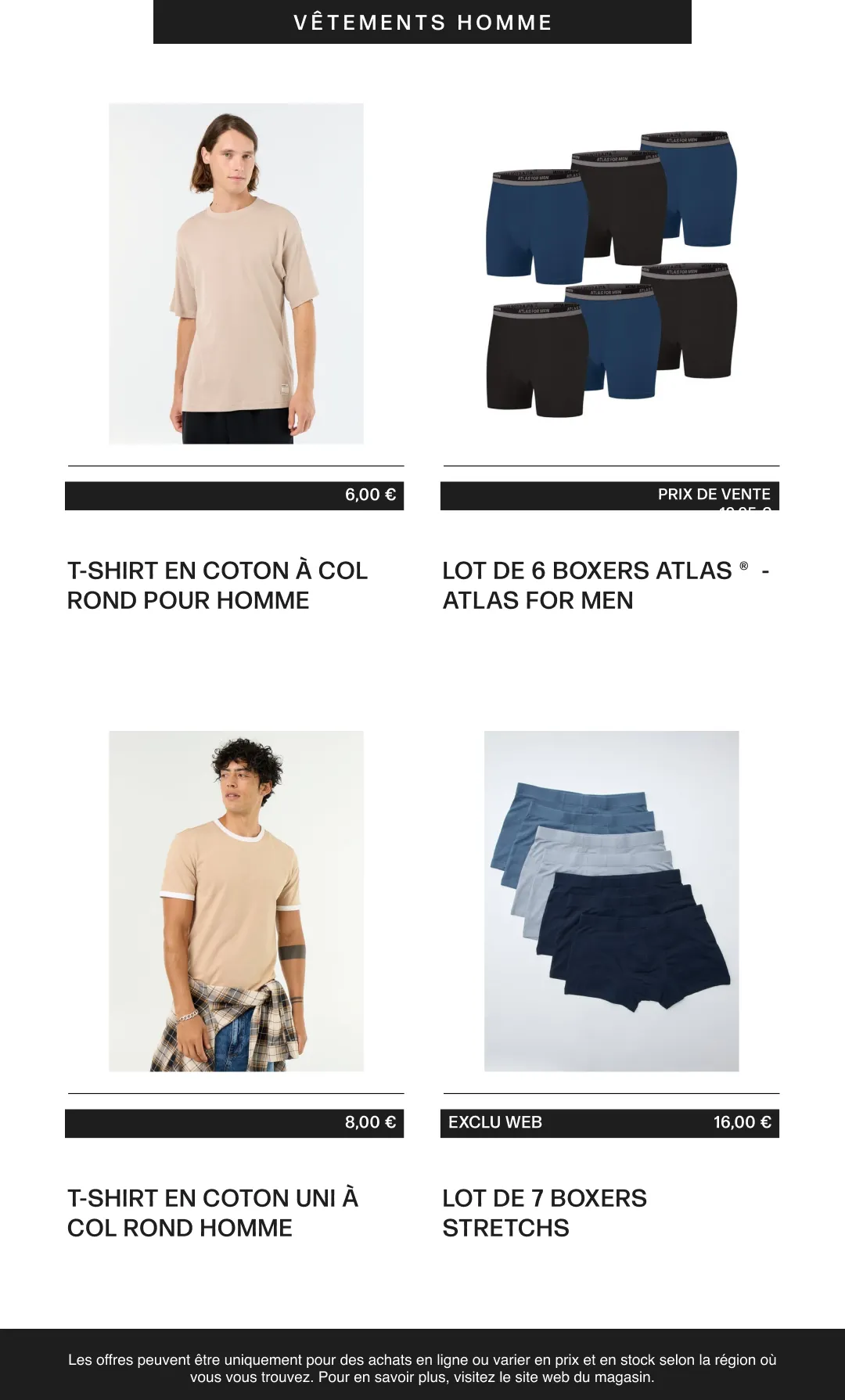 Vêtements homme du 6 août au 21 août 2026 - Catalogue page 18