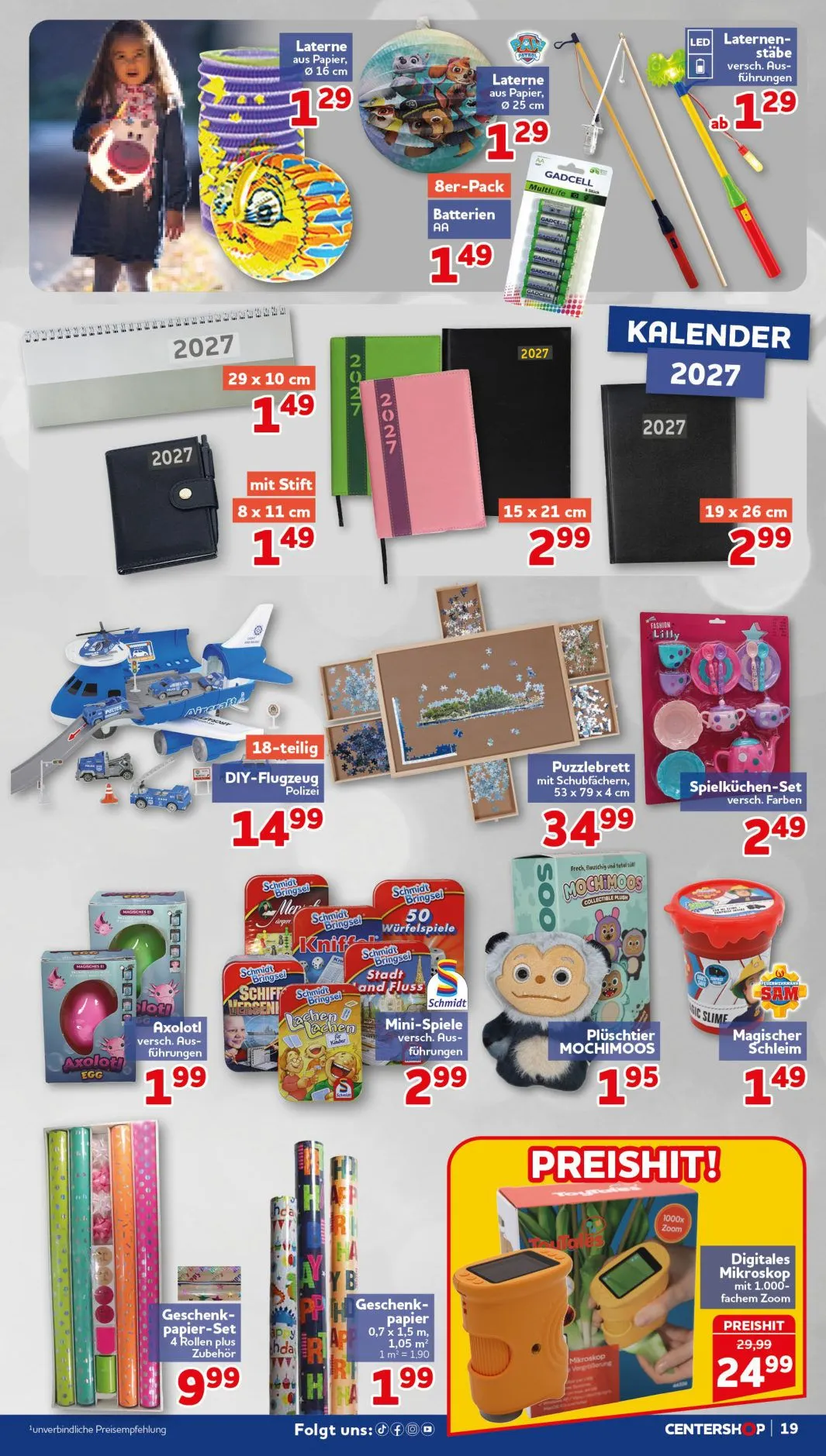 CENTERSHOP — 2026-09-29 von 29. September bis 2. Oktober 2026 - Prospekt seite 19