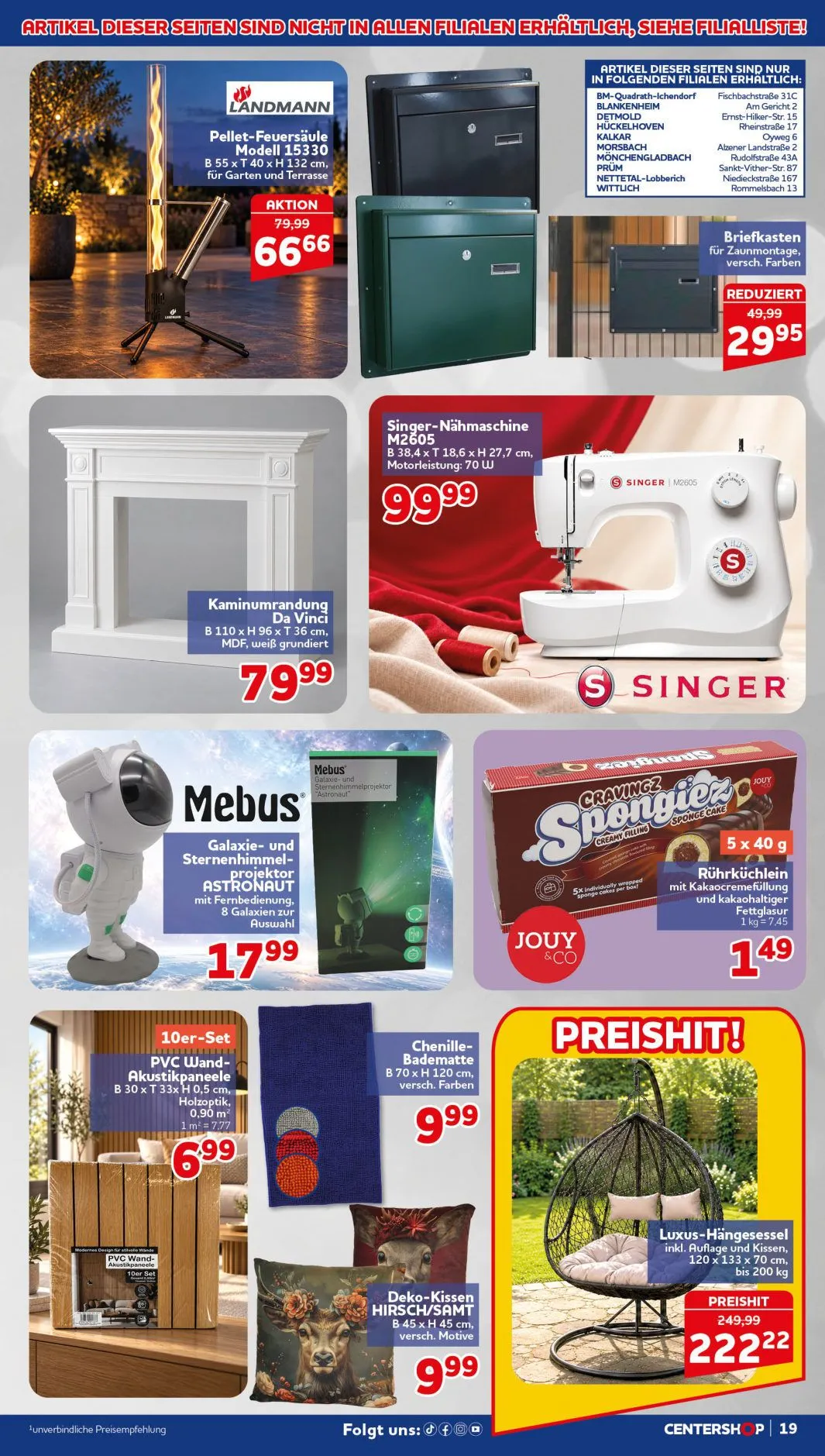 CENTERSHOP — 2026-10-26 von 26. Oktober bis 31. Oktober 2026 - Prospekt seite 19
