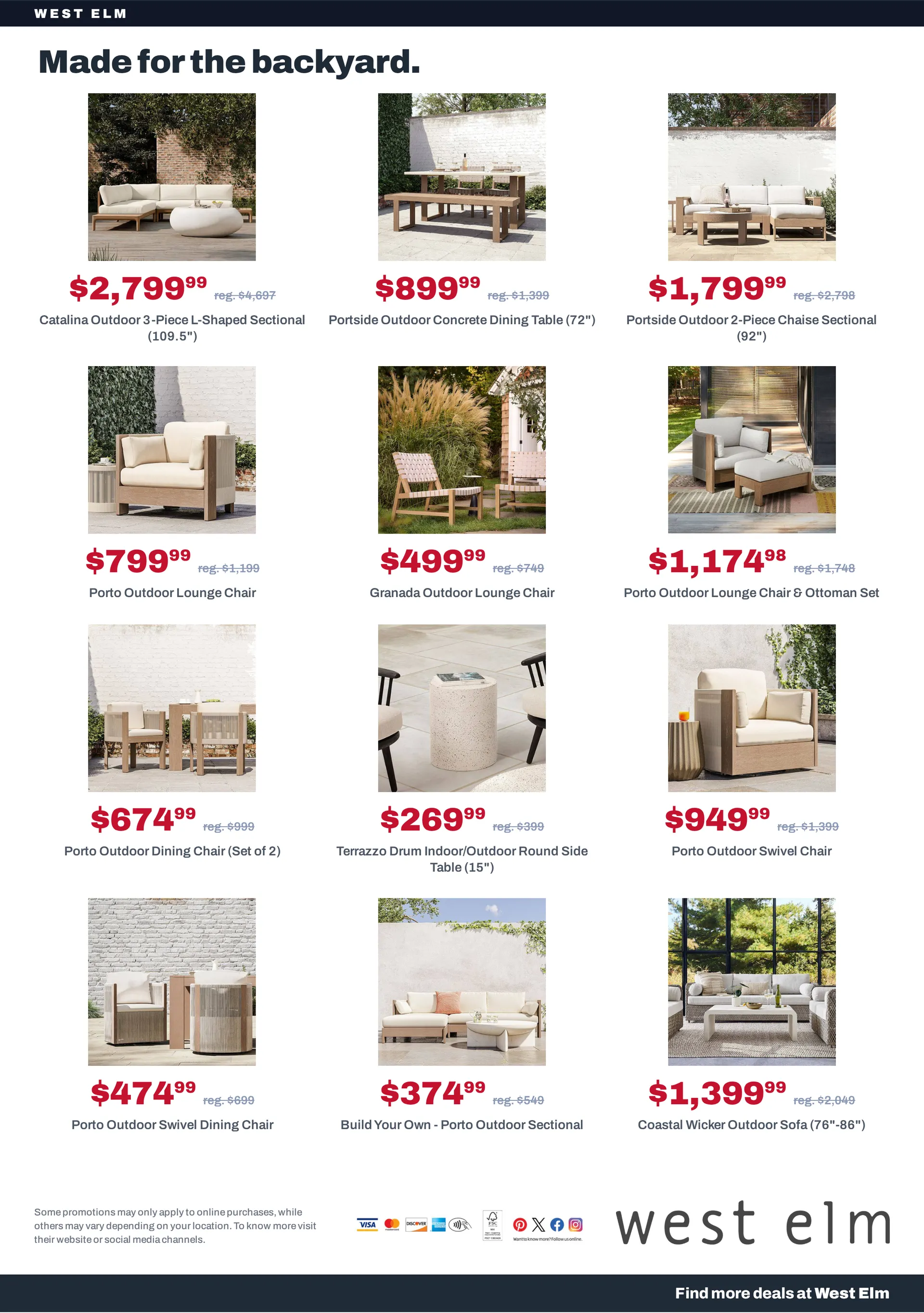Weekly promotion West Elm — 2026-10-22 spanning from October 22 to October 29 2026 - Page 19 for Catalogue 365