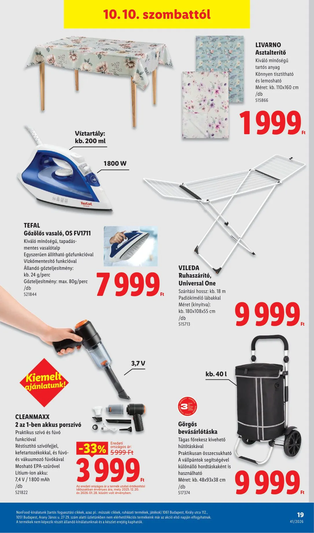 Katalógus Lidl — 2026-10-09 október 9.-tól október 31.-ig 2026. - Oldal 19