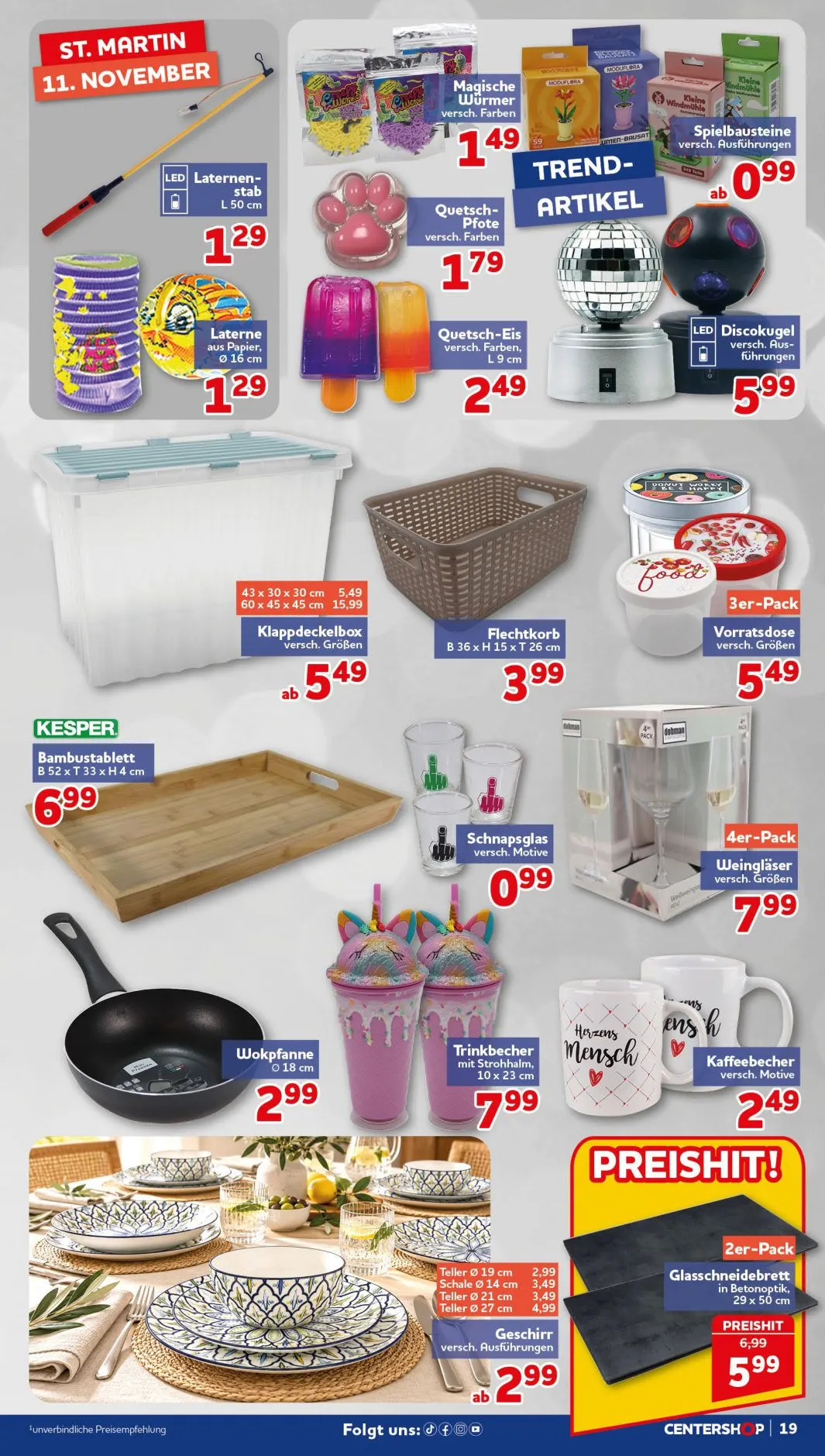 CENTERSHOP — 2026-10-19 von 19. Oktober bis 24. Oktober 2026 - Prospekt seite 19