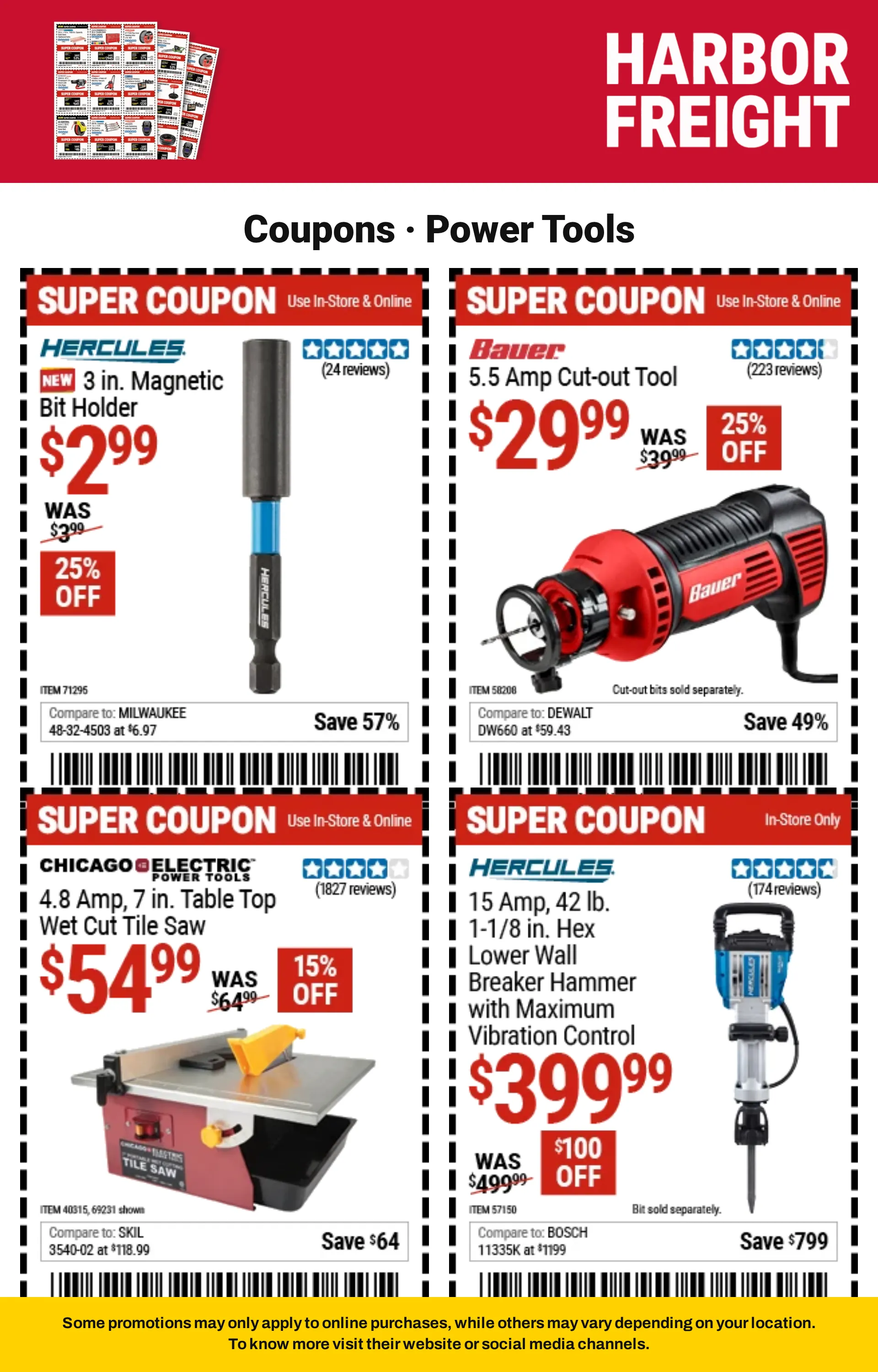 Weekly ad Harbor Freight — Coupons — 2026-09-21 from September 21 to October 8 2026 - Page 20