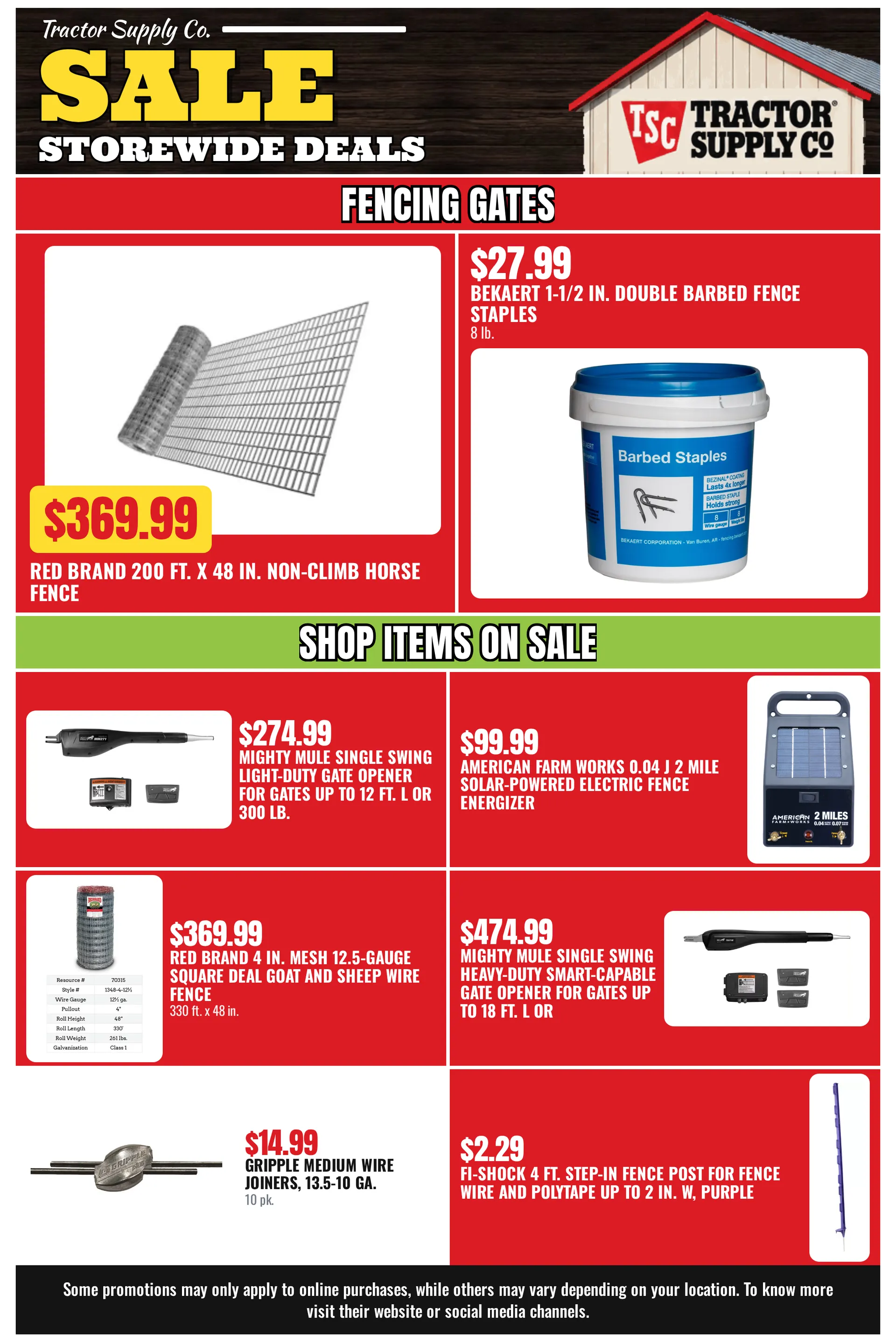 Weekly promotion Tractor Supply Co. — Catálogo 1 — 2026-10-20 spanning from October 20 to November 4 2026 - Page 20 for Catalogue 365