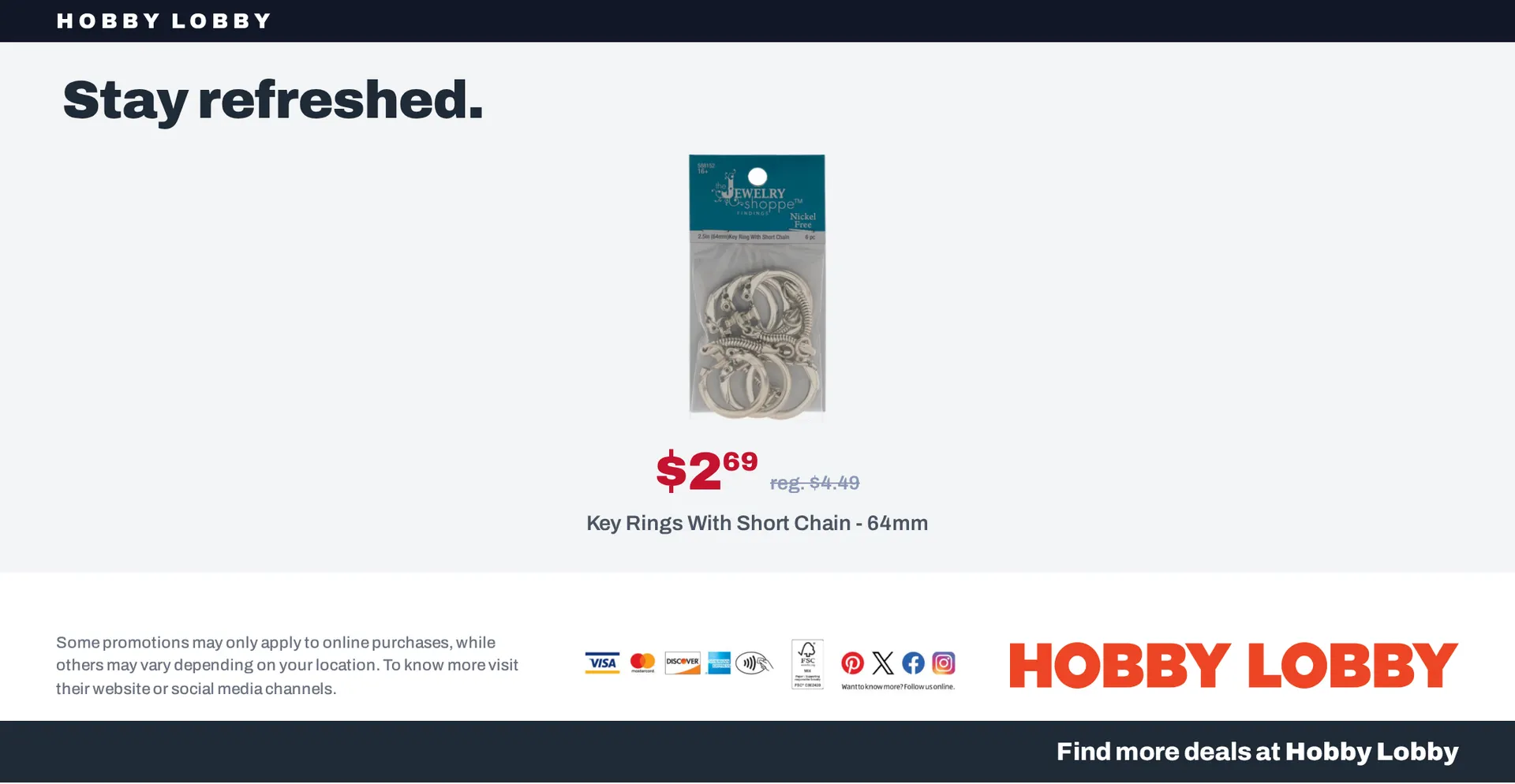Weekly promotion Hobby Lobby — 2026-10-23 spanning from October 23 to October 30 2026 - Page 20 for Catalogue 365