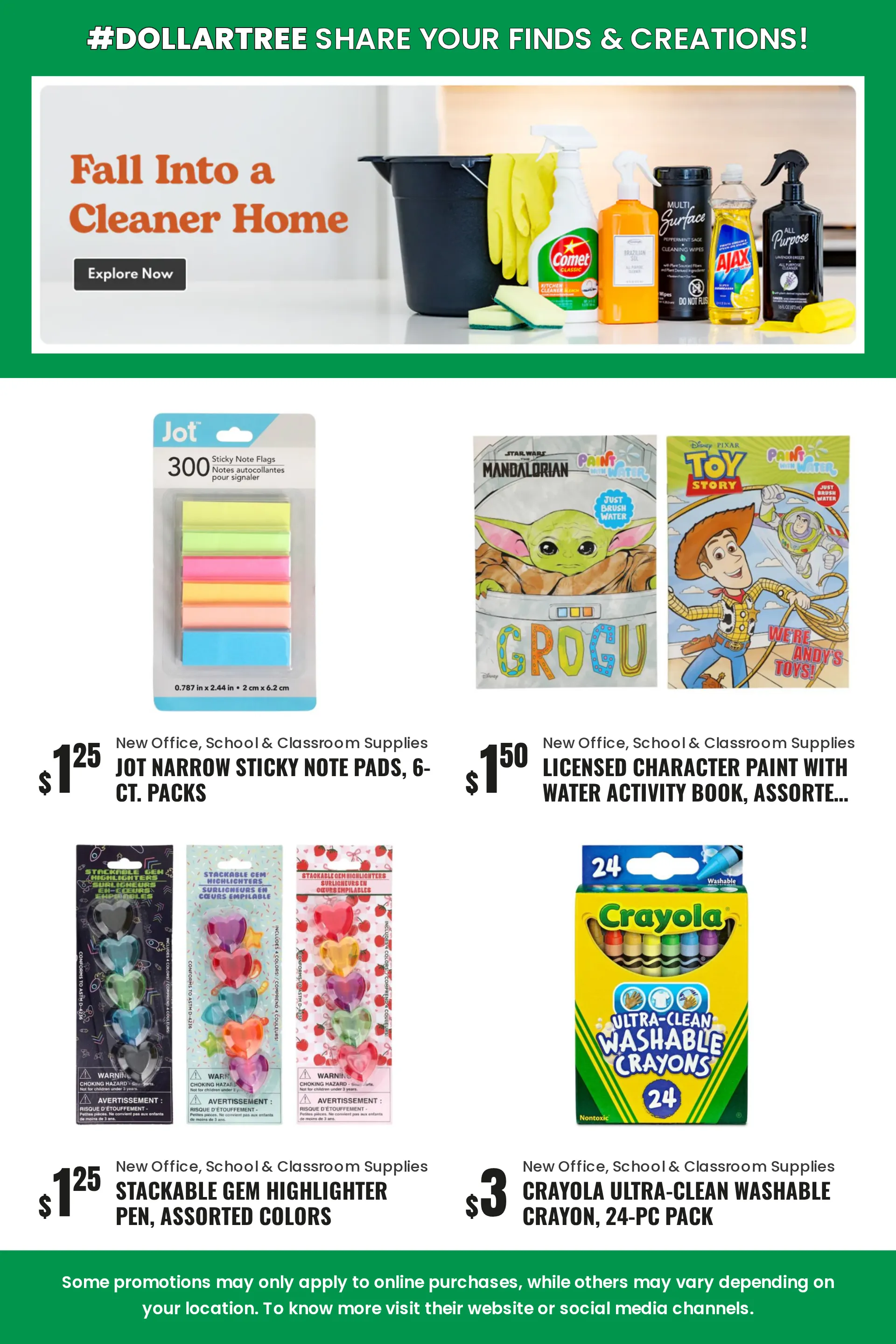 Weekly promotion Dollar Tree — 2026-09-03 spanning from September 3 to September 10 2026 - Page 25 for Catalogue 365