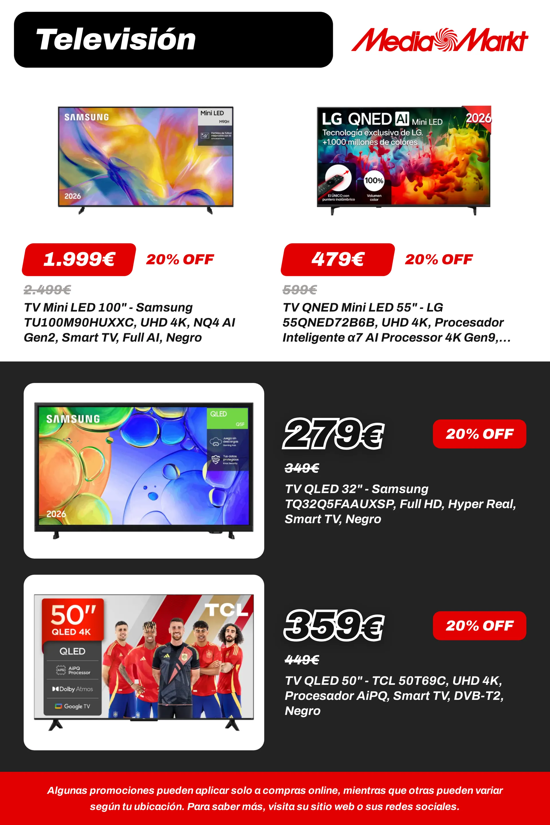 Catálogo de MediaMarkt — TVs y Monitores — 2026-09-14 14 de septiembre al 5 de octubre 2026 - Página 32