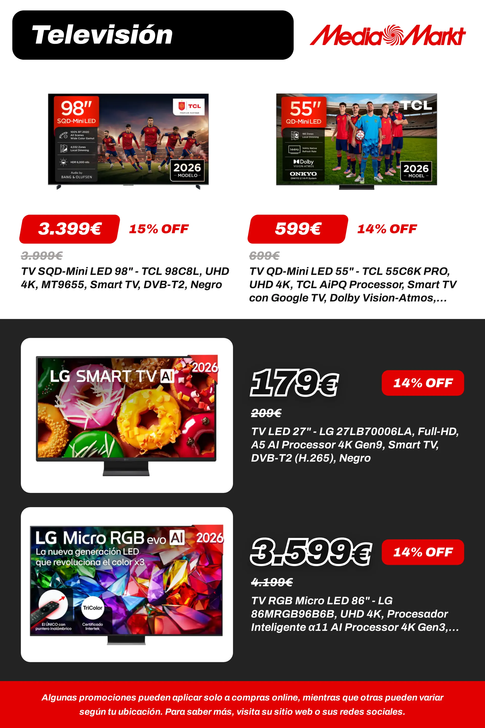 Catálogo de MediaMarkt — TVs y Monitores — 2026-09-14 14 de septiembre al 5 de octubre 2026 - Página 37