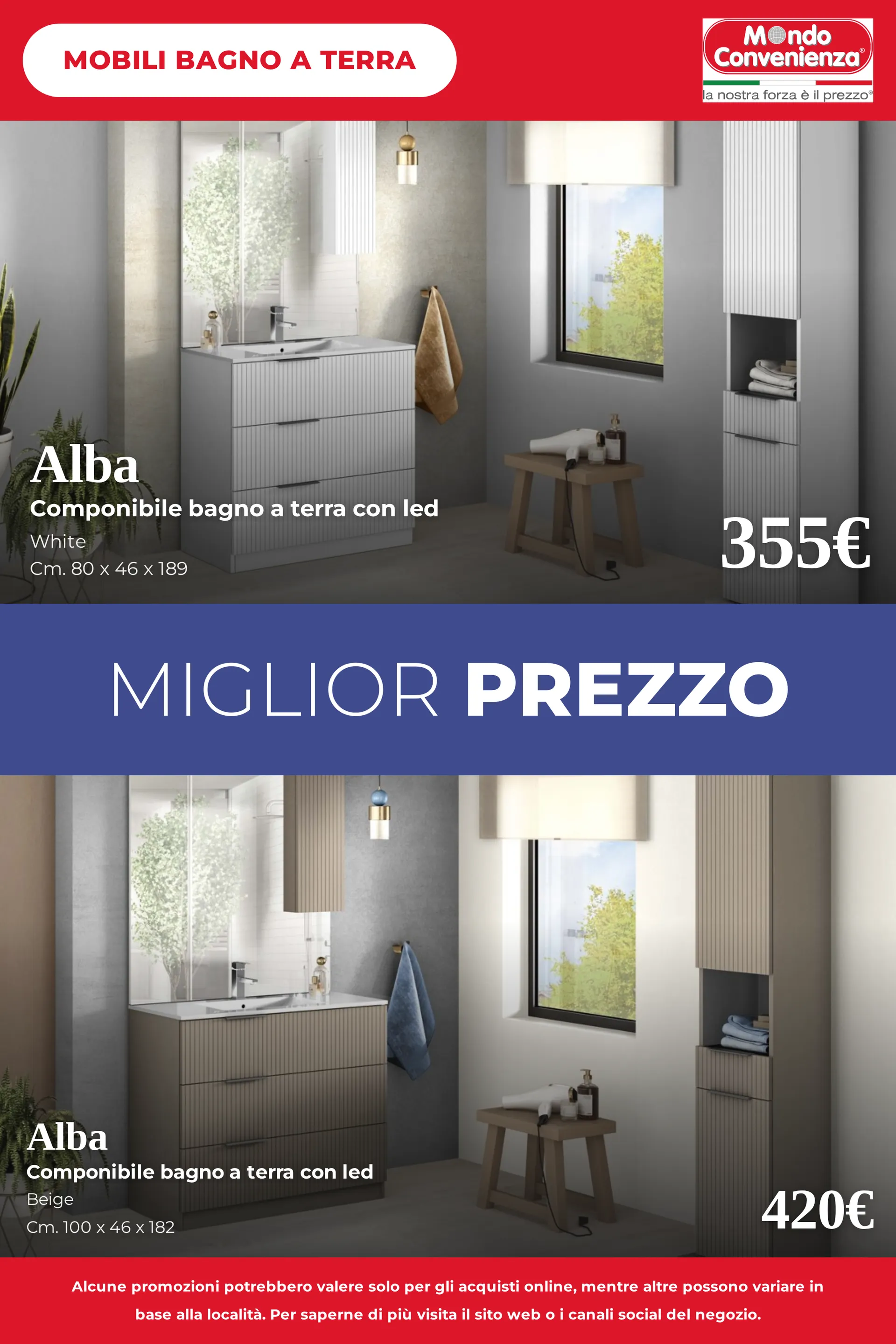 Mondo Convenienza — Catálogo 1 — 2026-10-27 da 27 ottobre a 13 novembre di 2026 - Pagina del volantino 44