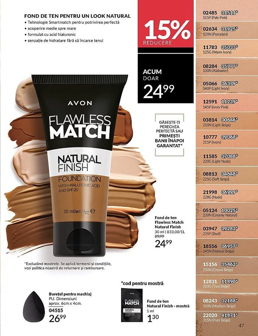 Catalog Avon Netarat de la 1 aprilie până la 30 aprilie 2025 - Revista Pagina 47