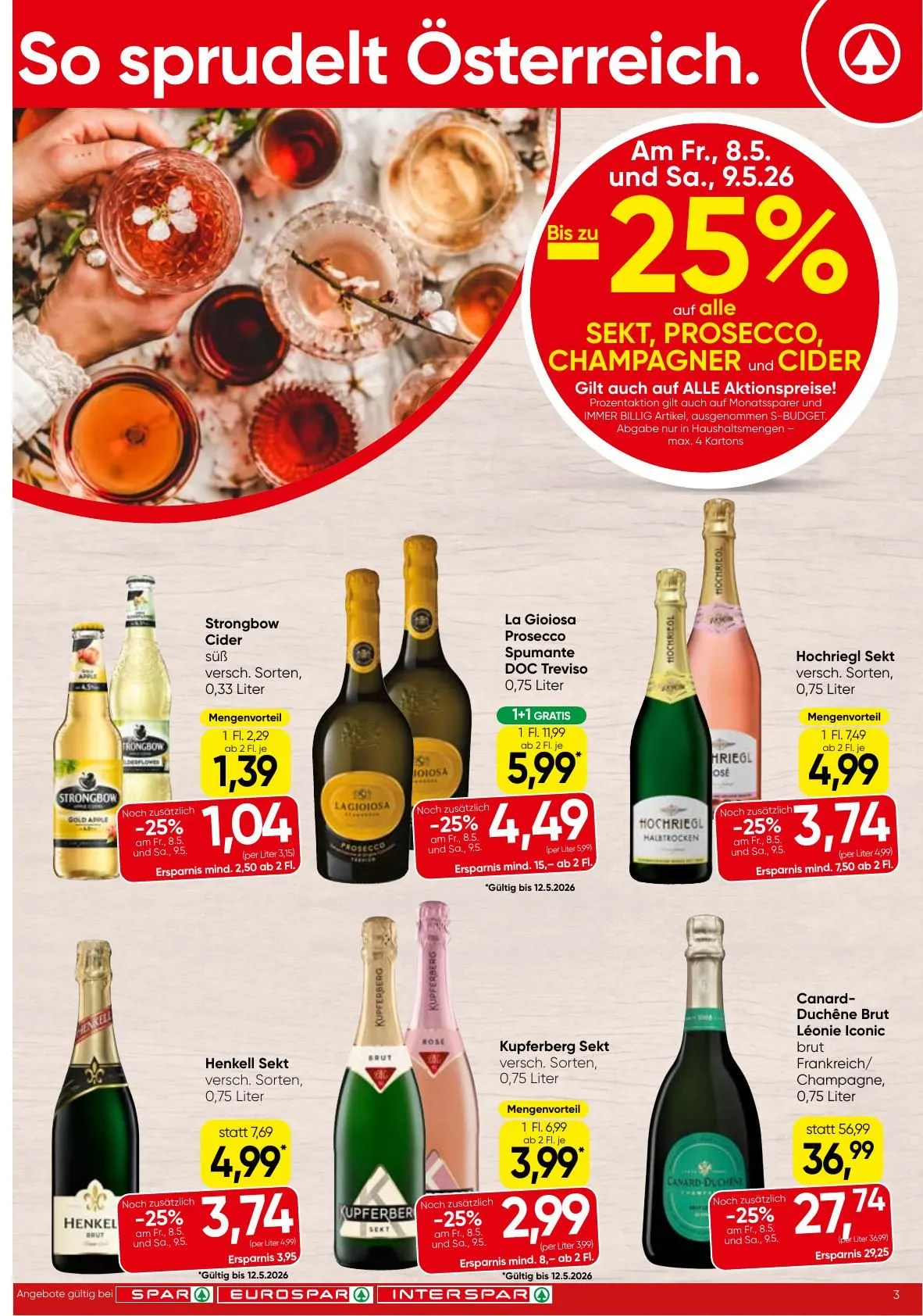 SPAR Prospekte von 7. Mai bis 20. Mai 2026 - Flugblätt seite  3