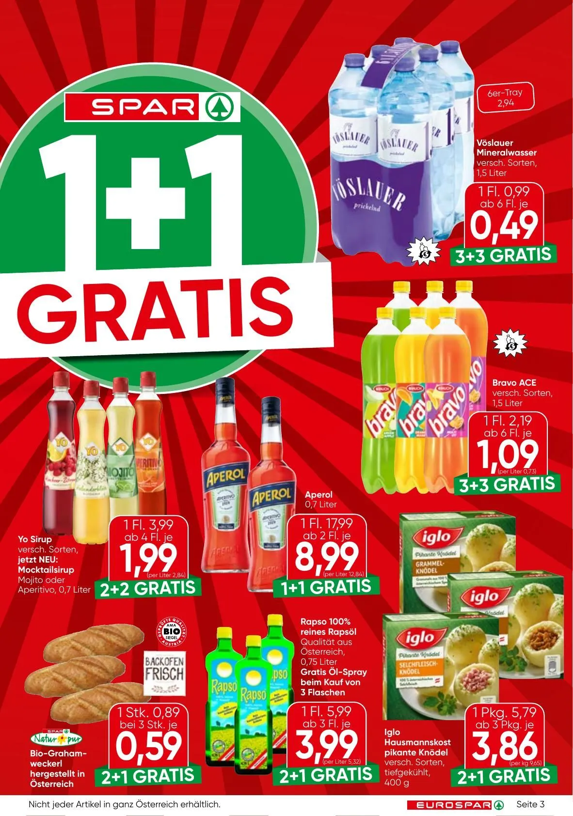 SPAR Prospekte von 7. Mai bis 20. Mai 2026 - Flugblätt seite  3