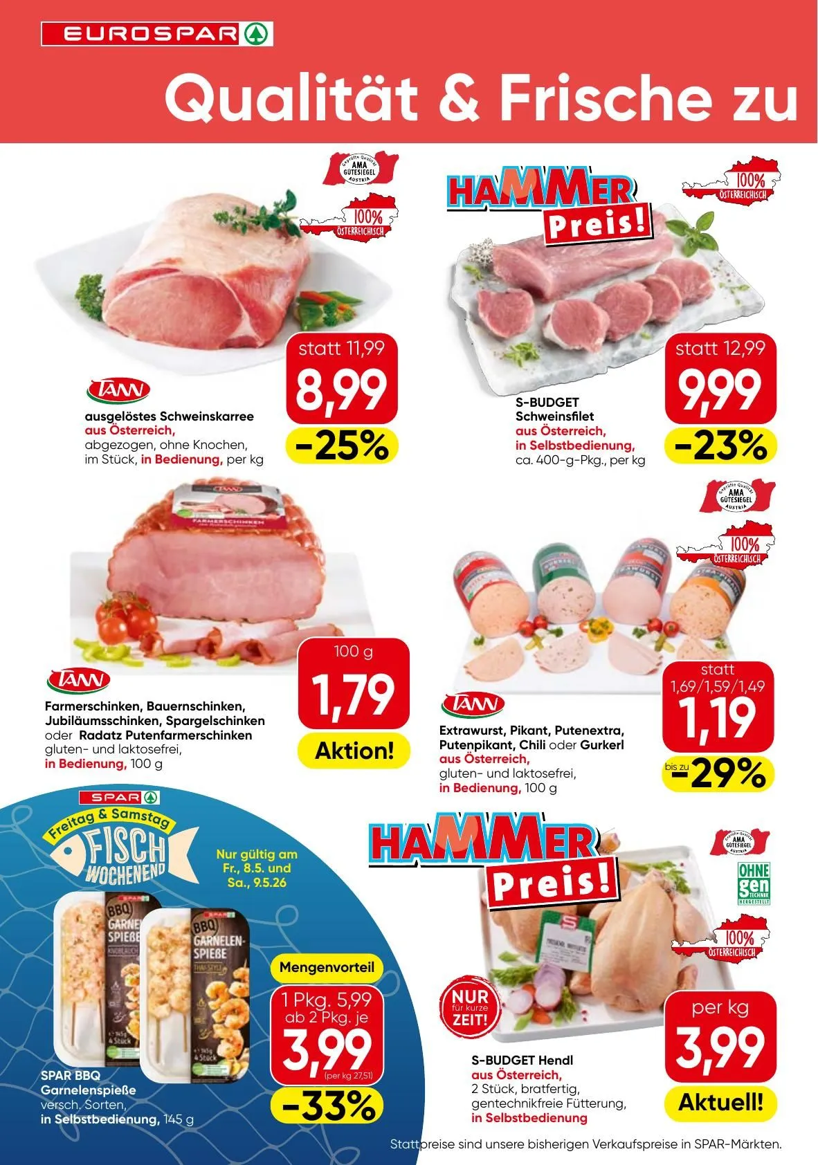 SPAR Prospekte von 7. Mai bis 20. Mai 2026 - Flugblätt seite  4