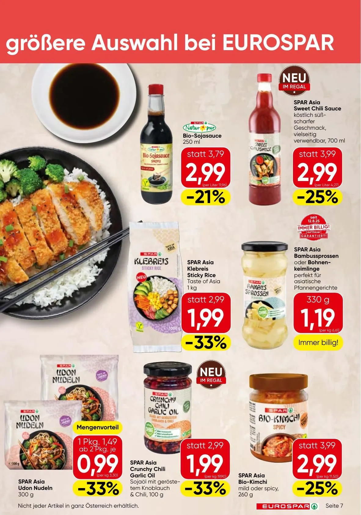 SPAR Prospekte von 7. Mai bis 20. Mai 2026 - Flugblätt seite  7