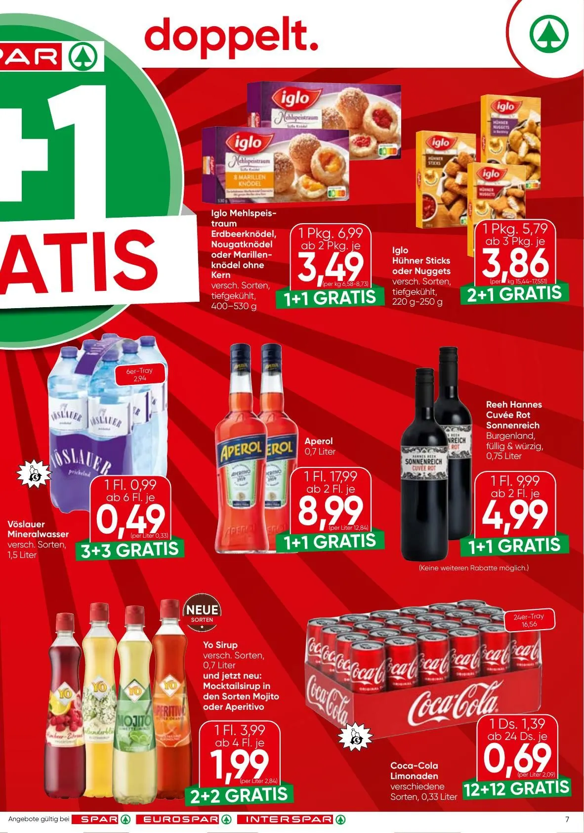SPAR Prospekte von 7. Mai bis 20. Mai 2026 - Flugblätt seite  7