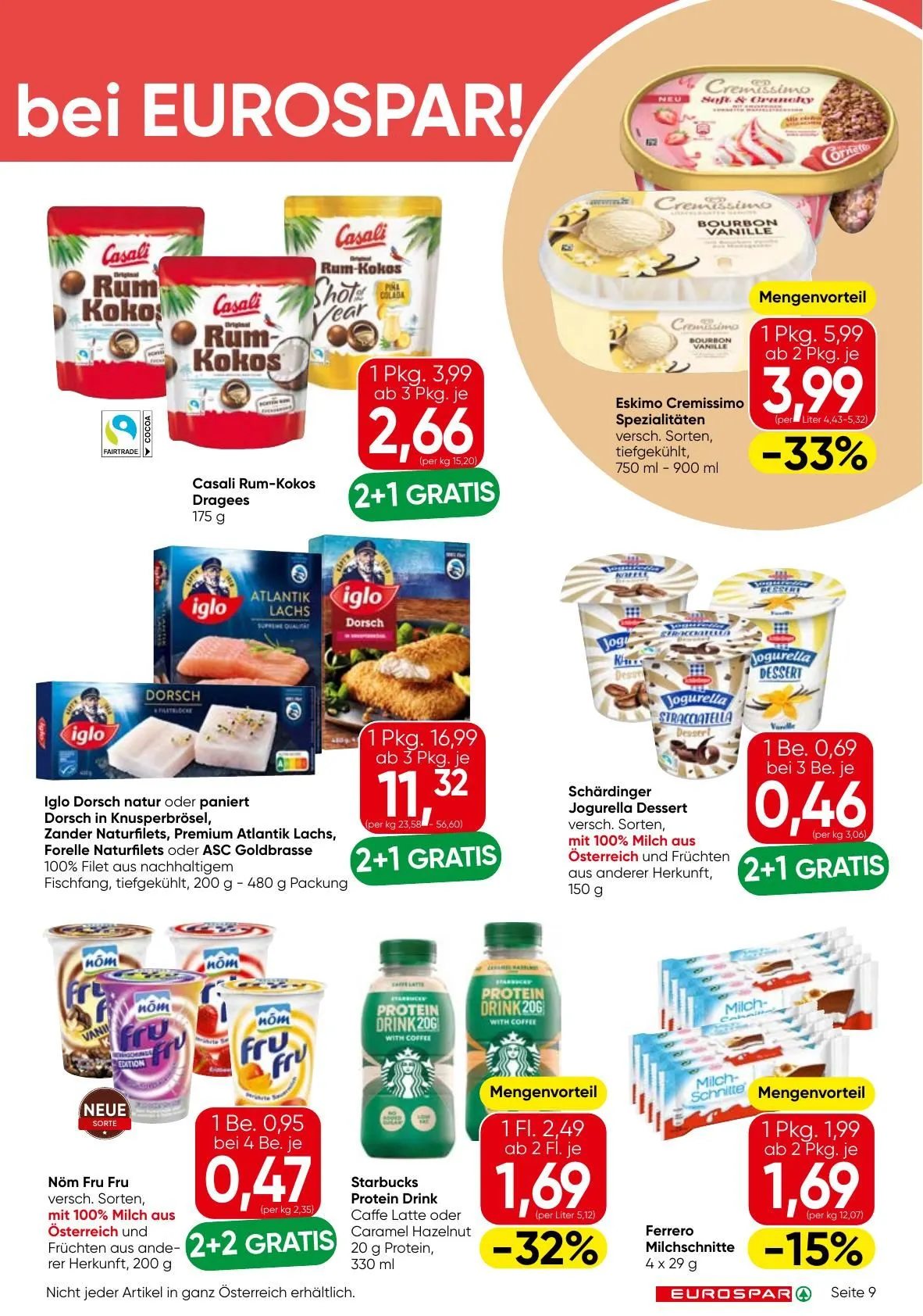 SPAR Prospekte von 7. Mai bis 20. Mai 2026 - Flugblätt seite  9