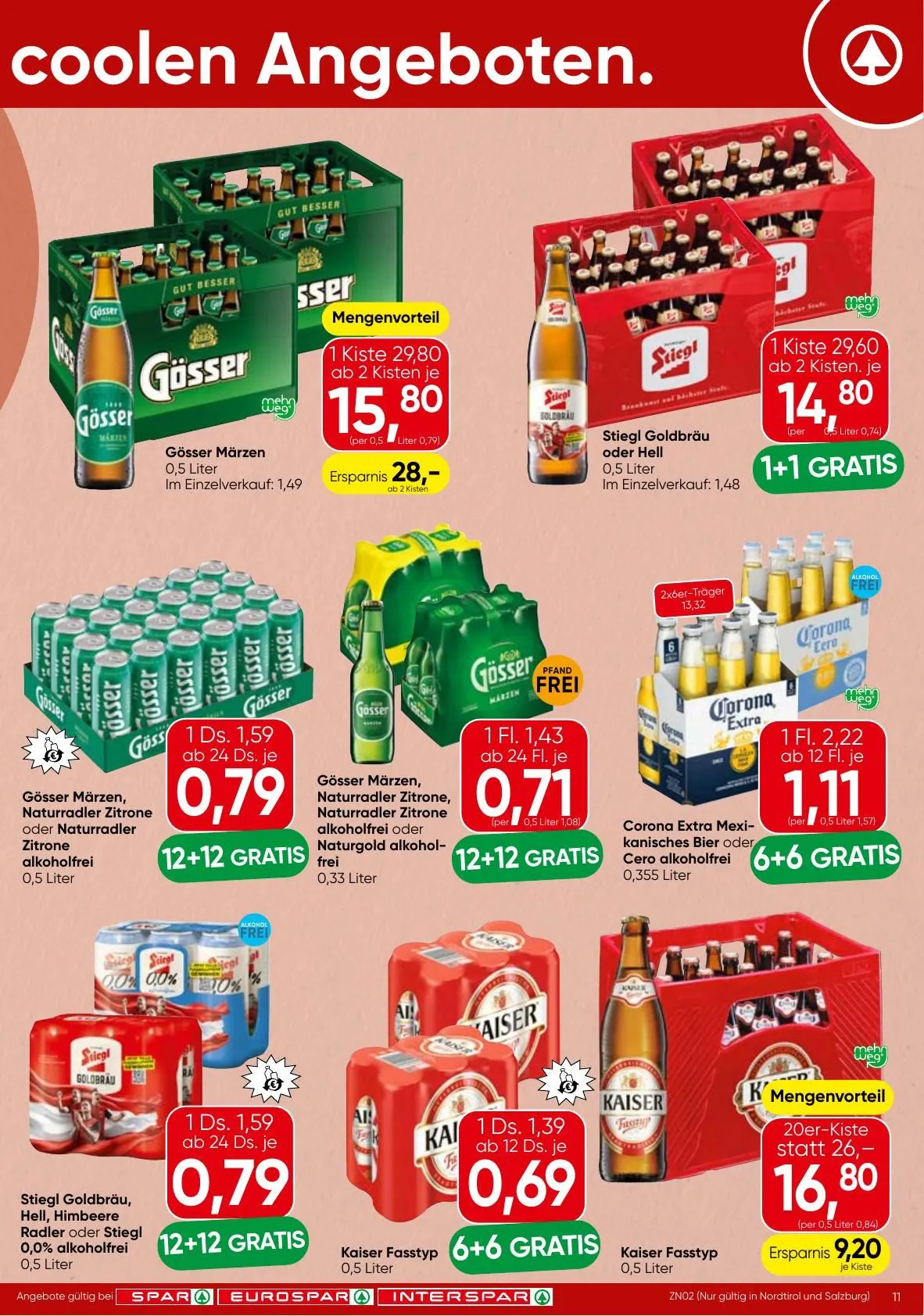 SPAR Prospekte von 7. Mai bis 20. Mai 2026 - Flugblätt seite  11