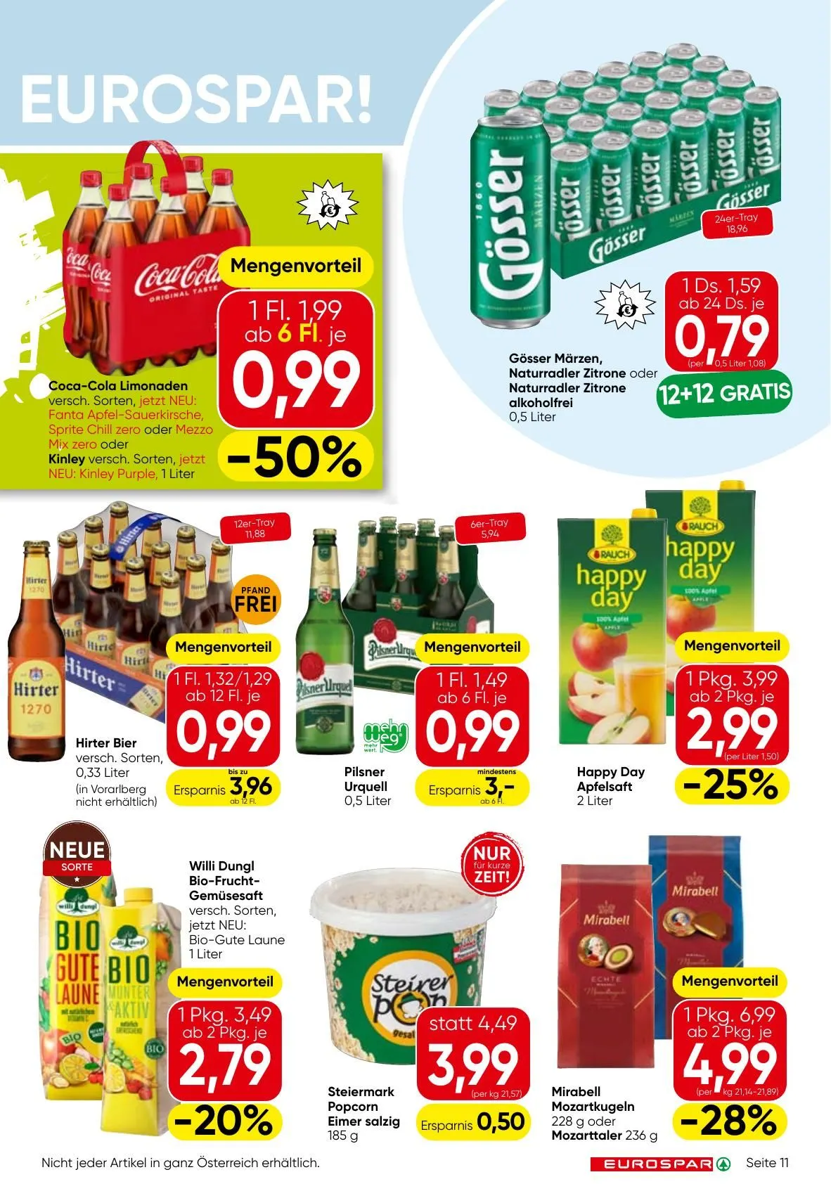 SPAR Prospekte von 7. Mai bis 20. Mai 2026 - Flugblätt seite  11