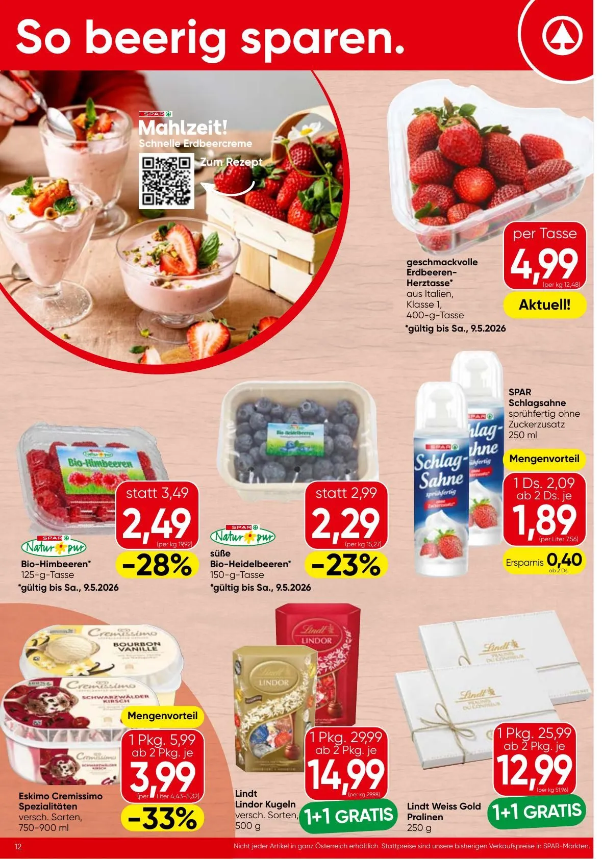 SPAR Prospekte von 7. Mai bis 20. Mai 2026 - Flugblätt seite  12