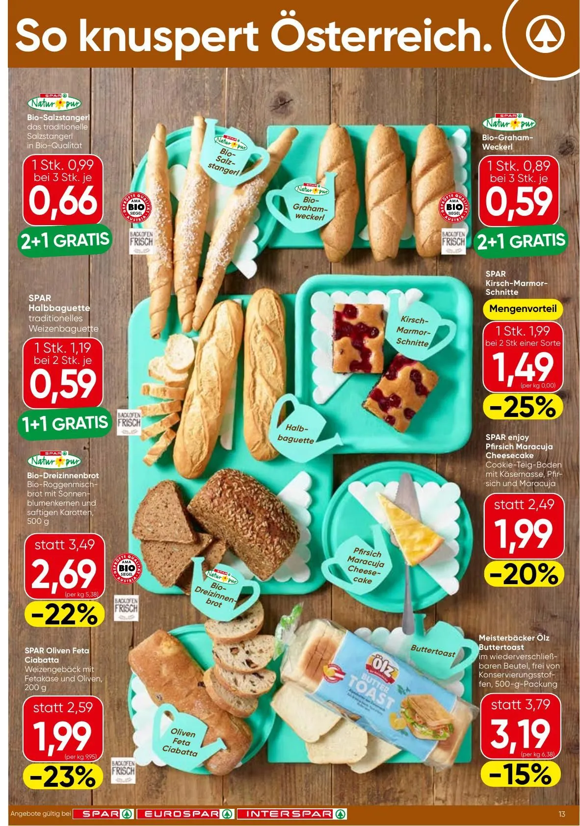 SPAR Prospekte von 7. Mai bis 20. Mai 2026 - Flugblätt seite  13