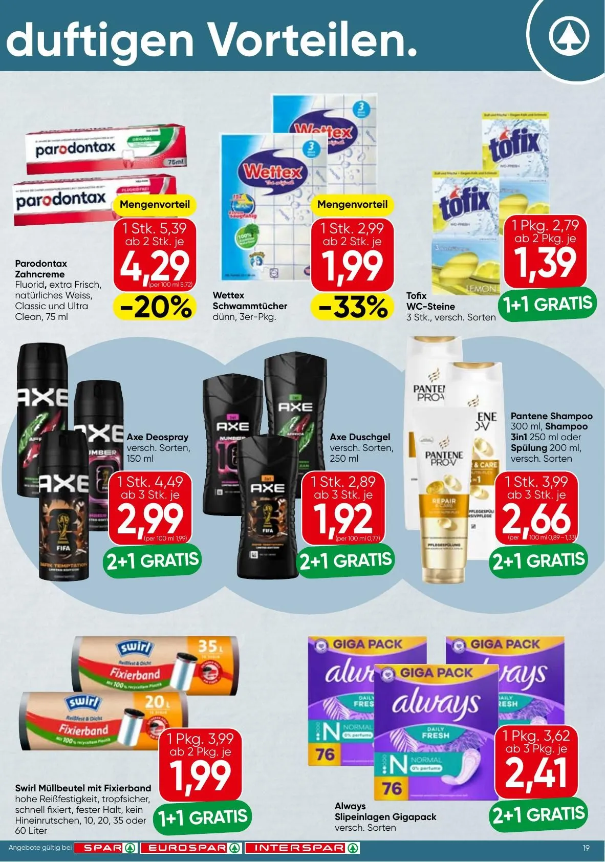 SPAR Prospekte von 7. Mai bis 20. Mai 2026 - Flugblätt seite  19