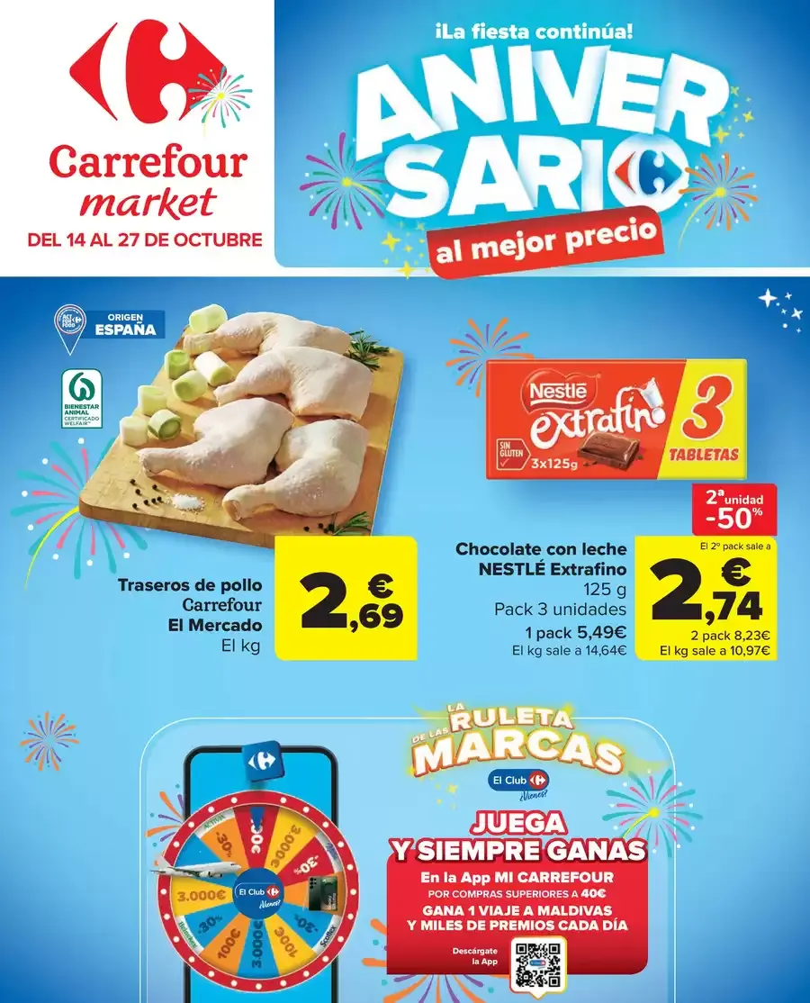 Catálogo de Ofertas de Carrefour Market 14 de octubre al 27 de octubre 2025 - Página 1