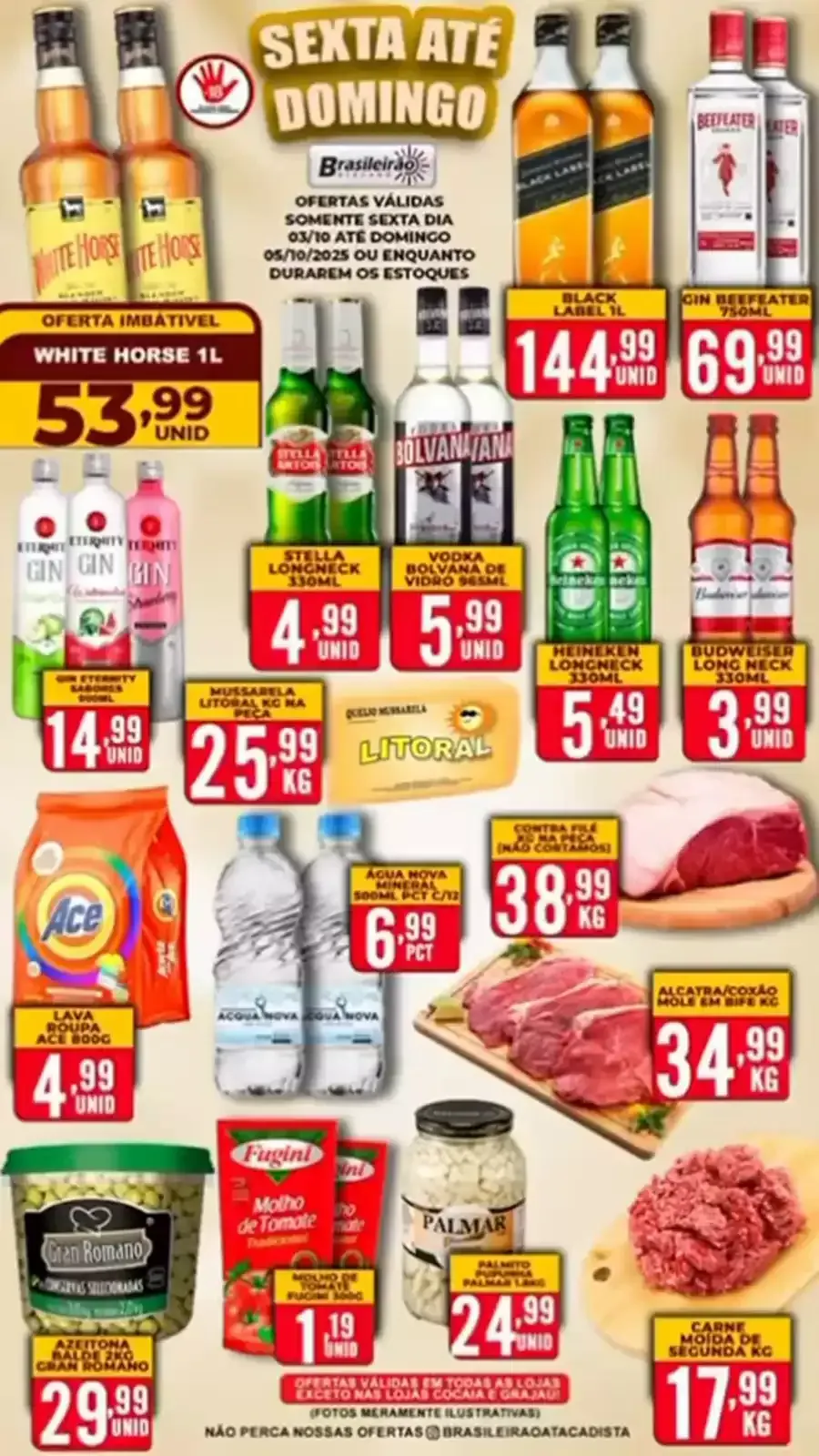 Encarte de  Folhetos Brasileirão Atacado 1 de outubro até 4 de outubro 2025 - Pagina 