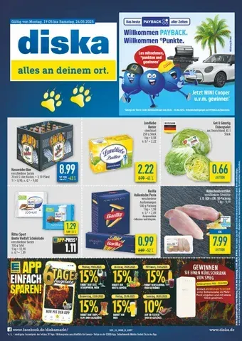 Diska Prospekt von 19. Mai bis 24. Mai 2025 - Prospekt seite 1