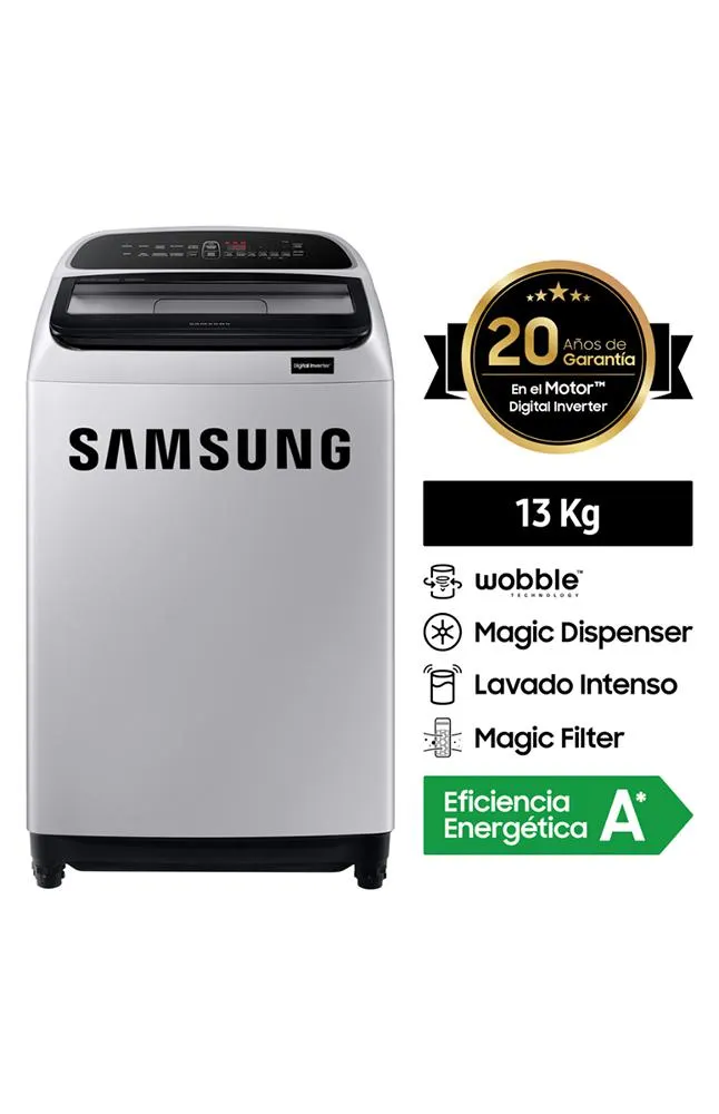 Lavadora Samsung Eco Inverter WA13T5260BY/PE 13KG