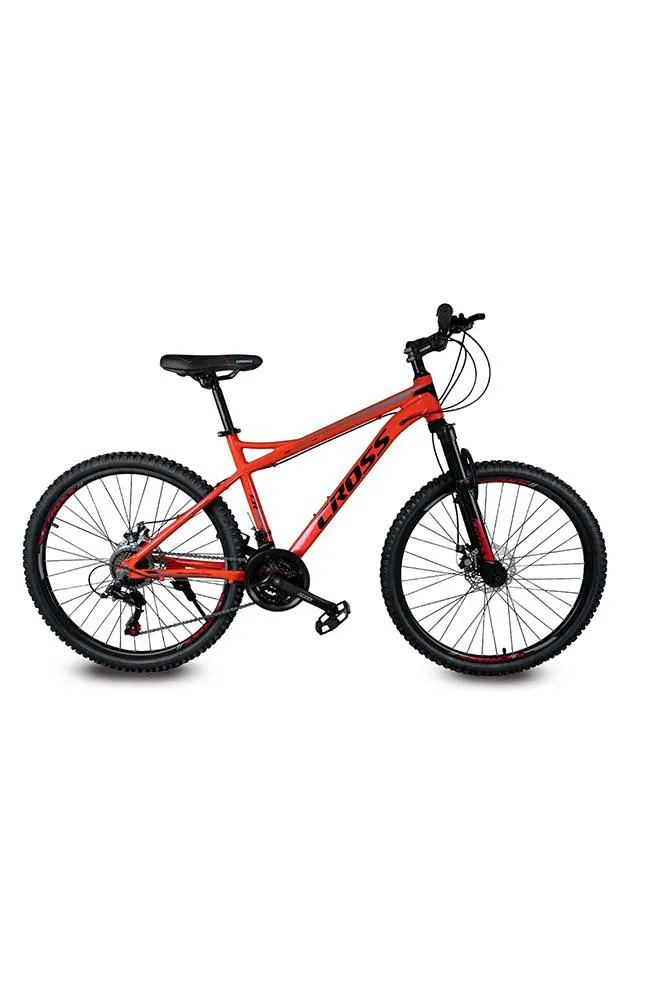 Bicicleta montañera Cross 26" GT 21V Rojo y Negro