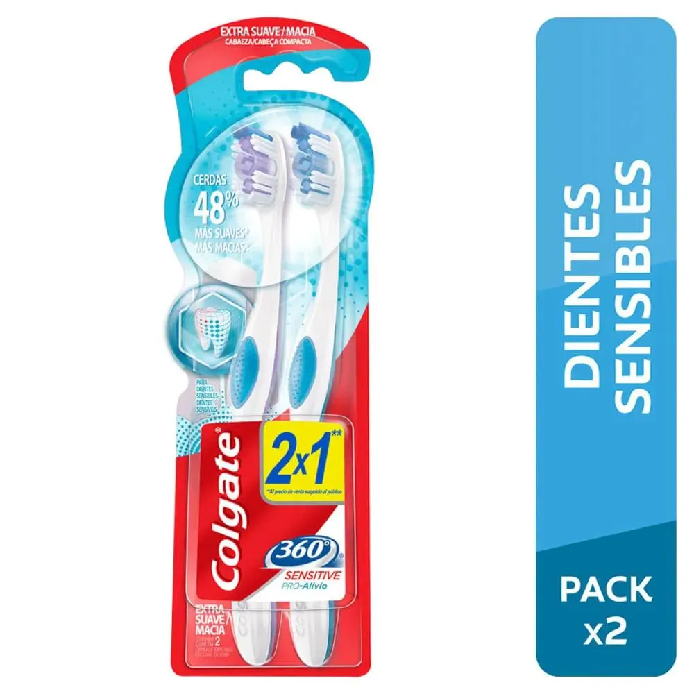 Colgate Cepillo 360° Sensitive x 2 Unidades