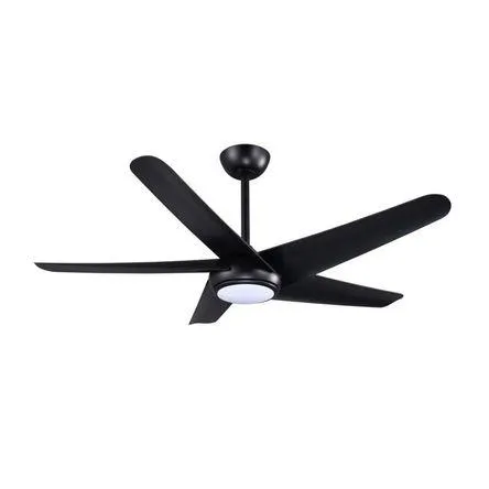 Ventilador de Techo LED Orange Berlín 52" 5 Aspas Negro con Control Remoto