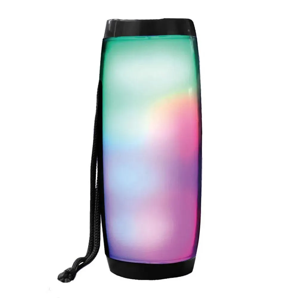 Parlante bluetooth Decibel Smashcolor, máx 3 horas, Radio FM/USB/AUX, 1200 mAh, negro