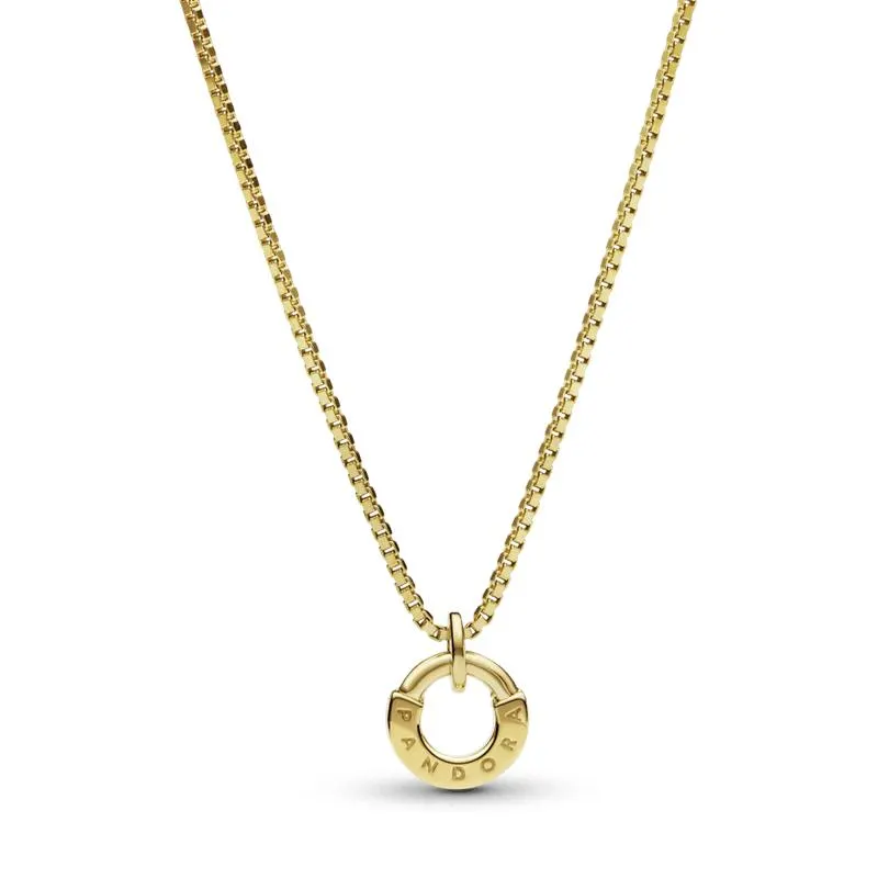 Collar collier y colgante I-D Pandora Signature Oro 14K