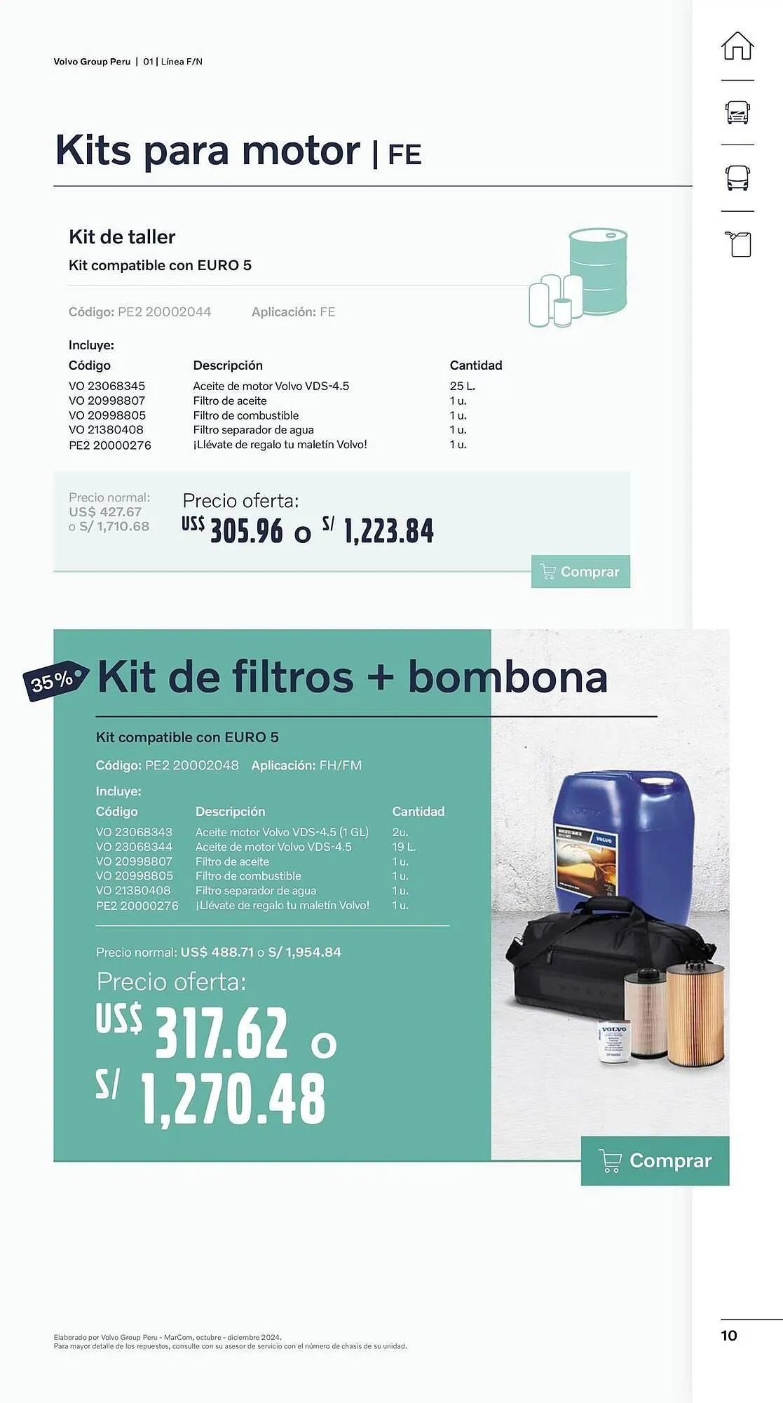 Catalogo de Catálogo Volvo 29 de octubre al 31 de diciembre 2024 - Pag 10