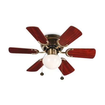 Ventilador de Techo Orange Marruecos 30" Clásico 6 Aspas Dorado