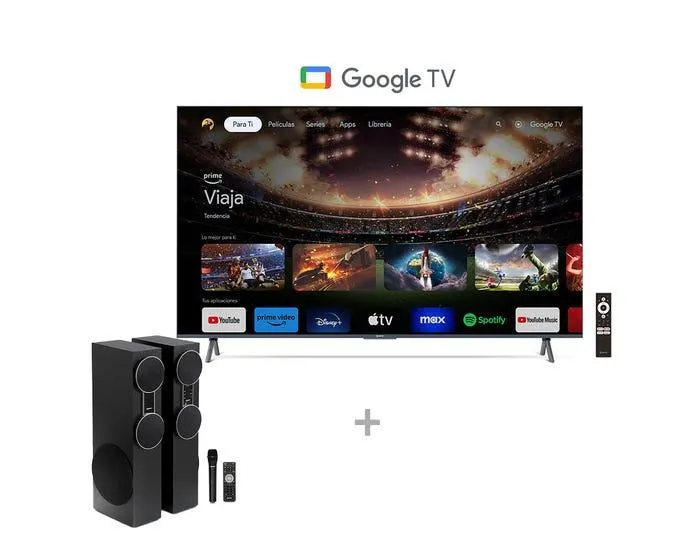 Televisor Miray 4K QLED Smart 98" MQ98-T1000GBT + Par de Parlantes Miray PTM-2080BT