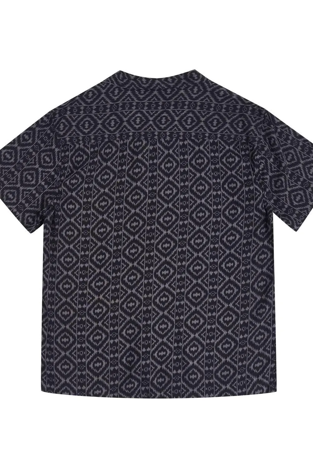 Camisa Manga Corta Textura Full Print Hombre Redwood