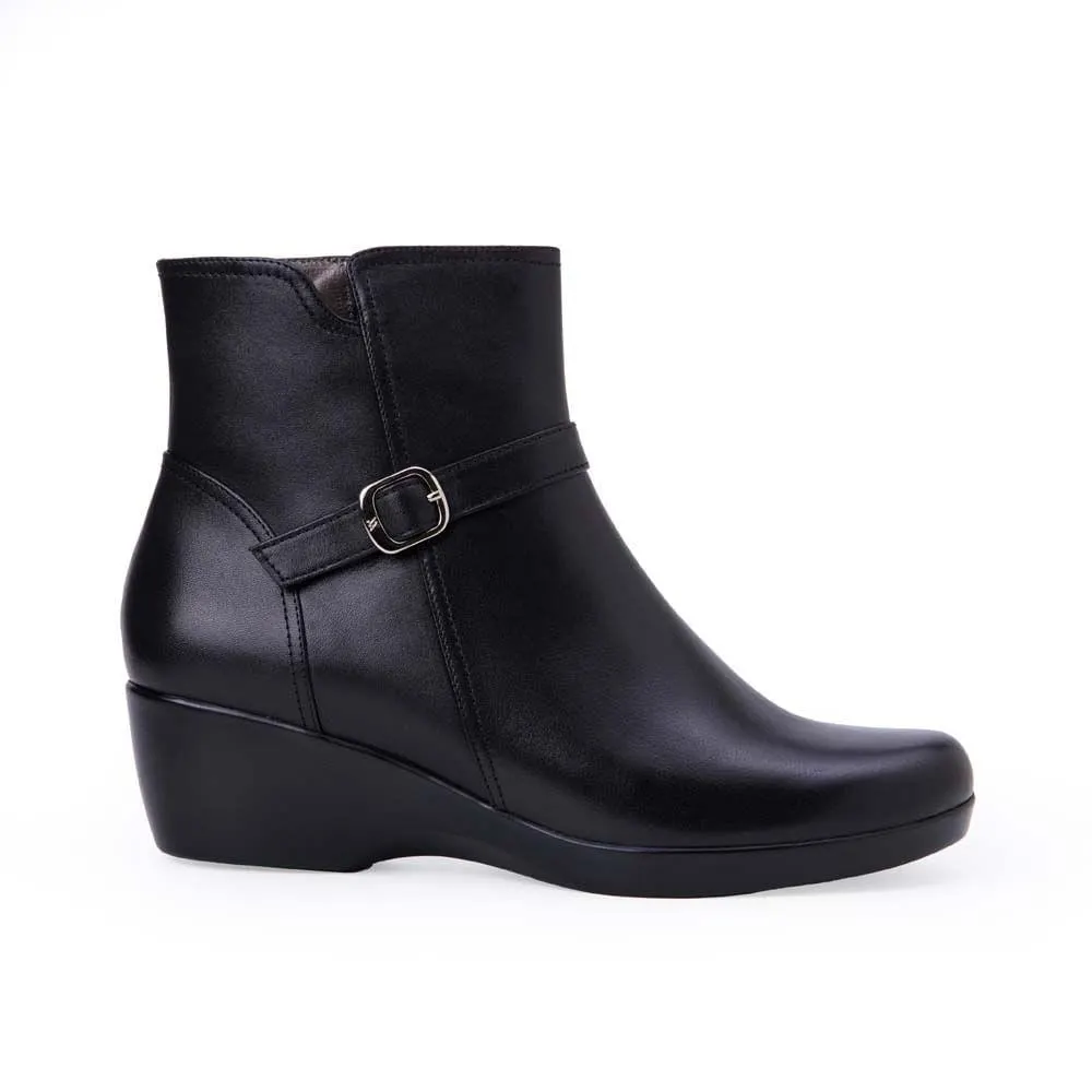 Botín Jodhpur Casual DAYA-2513 Negro Viale Cuero