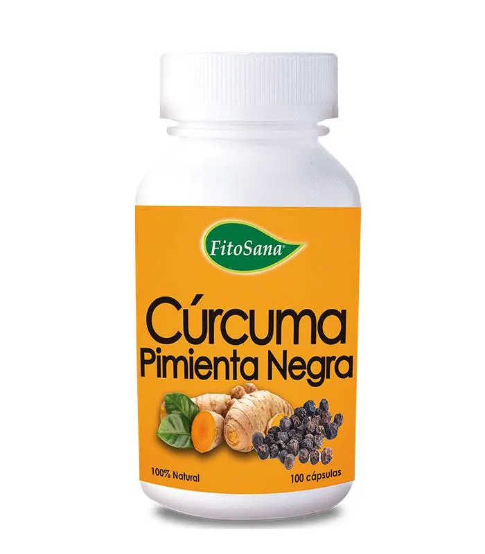 Cúrcuma con Pimienta Negra – 100 cápsulas
