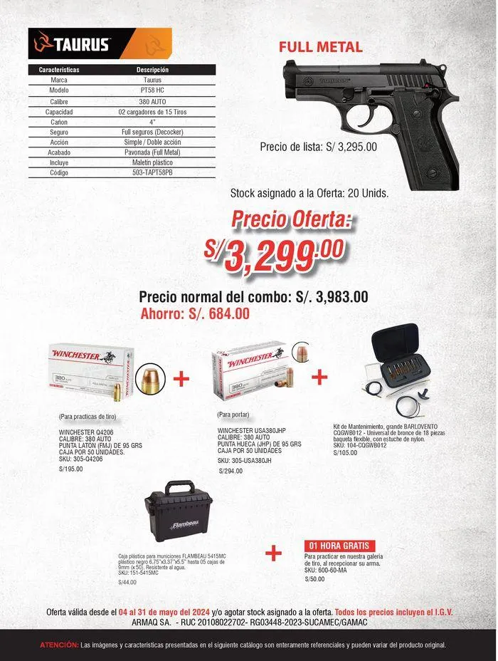 Catalogo de Oferta de Pistolas 9 de mayo al 31 de mayo 2024 - Pag 9