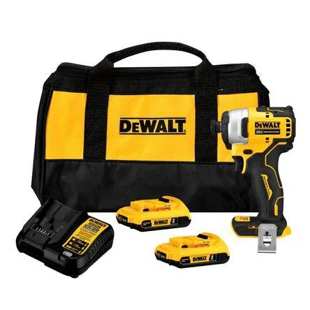 Atornillador de Impacto 1/4" 20V BRUSHLESS ATOMIC DCF809D2 Dewalt