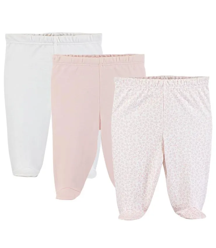 Pack de 3 Pantalones de 100% Algodón Pima | Colección Vintage Flowers