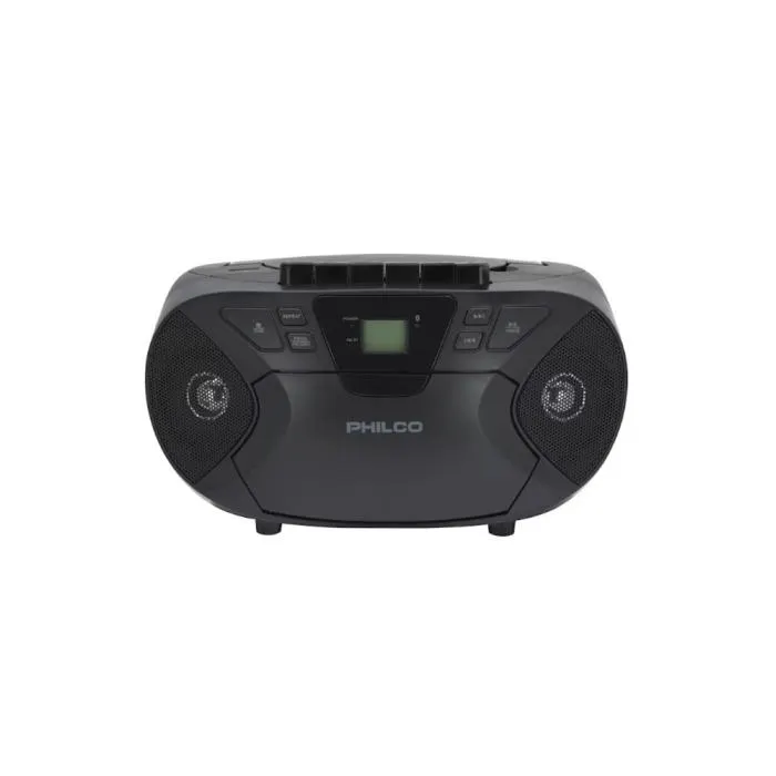 Radio Philco Boombox Retro con bluetooth CD y cassette PJC2050BT-BK