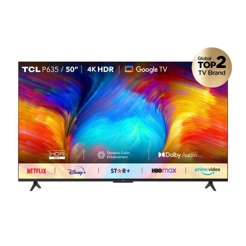 Televisor TCL Google TV 50" 4K UHD 50P635