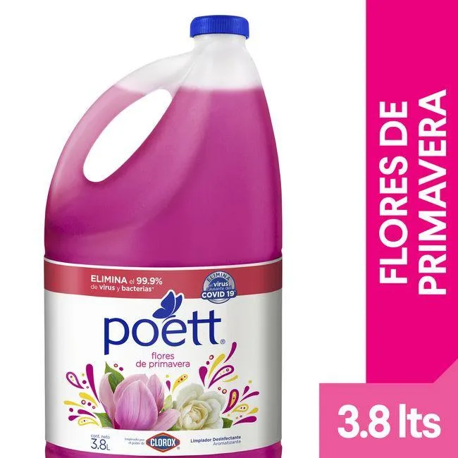 Limpiador POETT Flores de Primavera Botella 3.8L